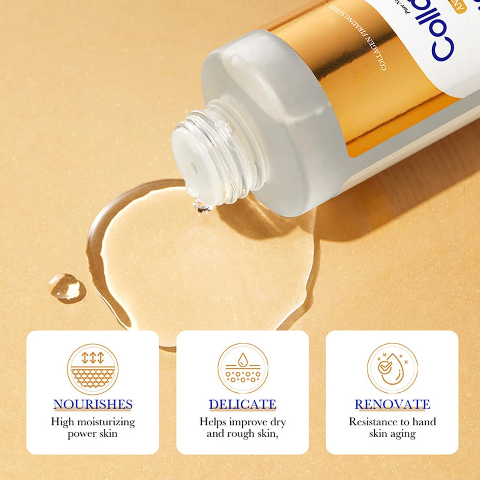 Collagen Skin Care Set, 6Pcs Anti Aging Face Care Sets for Women, Firming Skin, Shrink Pores, Smooth Wrinkles, Hydrating Skin Care Set Include Serum Face Cream Eye Cream Toner Cleanser Facial Mask1 - Image 4