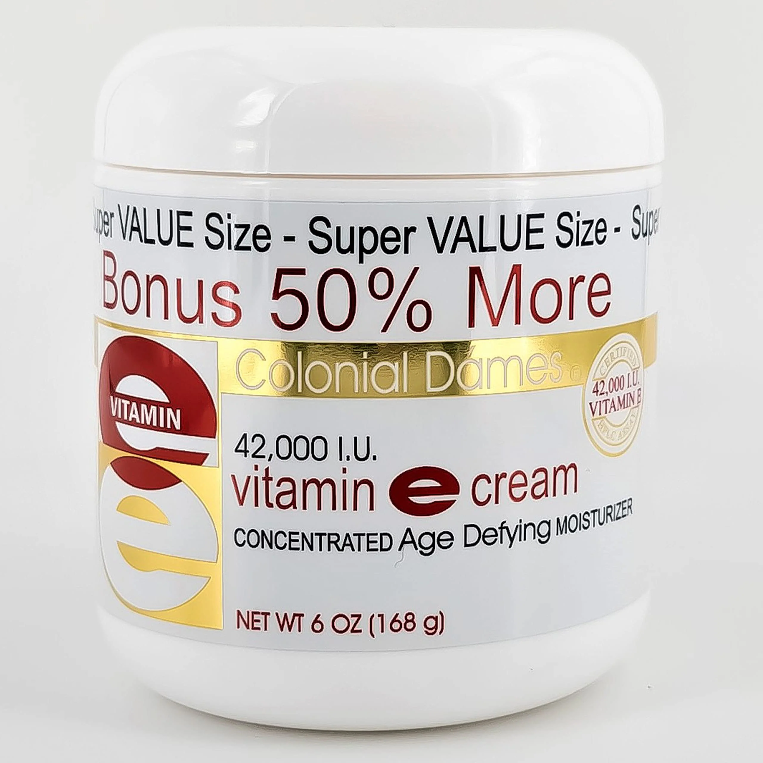 Colonial Dames Concentrated Vitamin E Moisturizing Cream 42,000 I.U. for Hydrating & Moisturizing Chapped Dry Skin & Fine Lines (Pack of Two). - Image 4