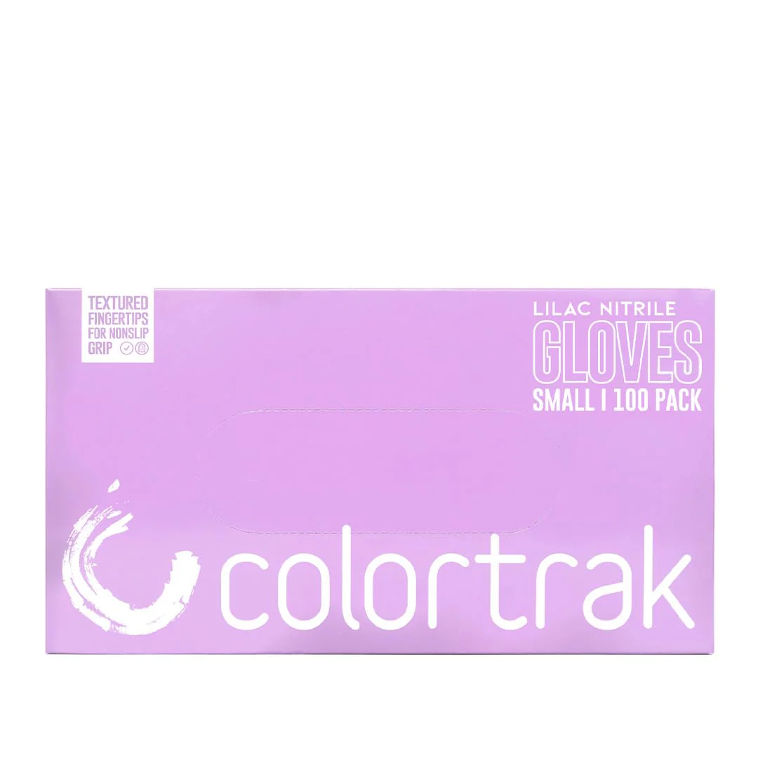 Colortrak Disposable Nitrile Gloves, Pink, Luminous Collection Lilac Frost Latex-Free, Powder-Free Hair Color Gloves for Chemical Processing & Salon Services, 100 Count, Medium - Image 2