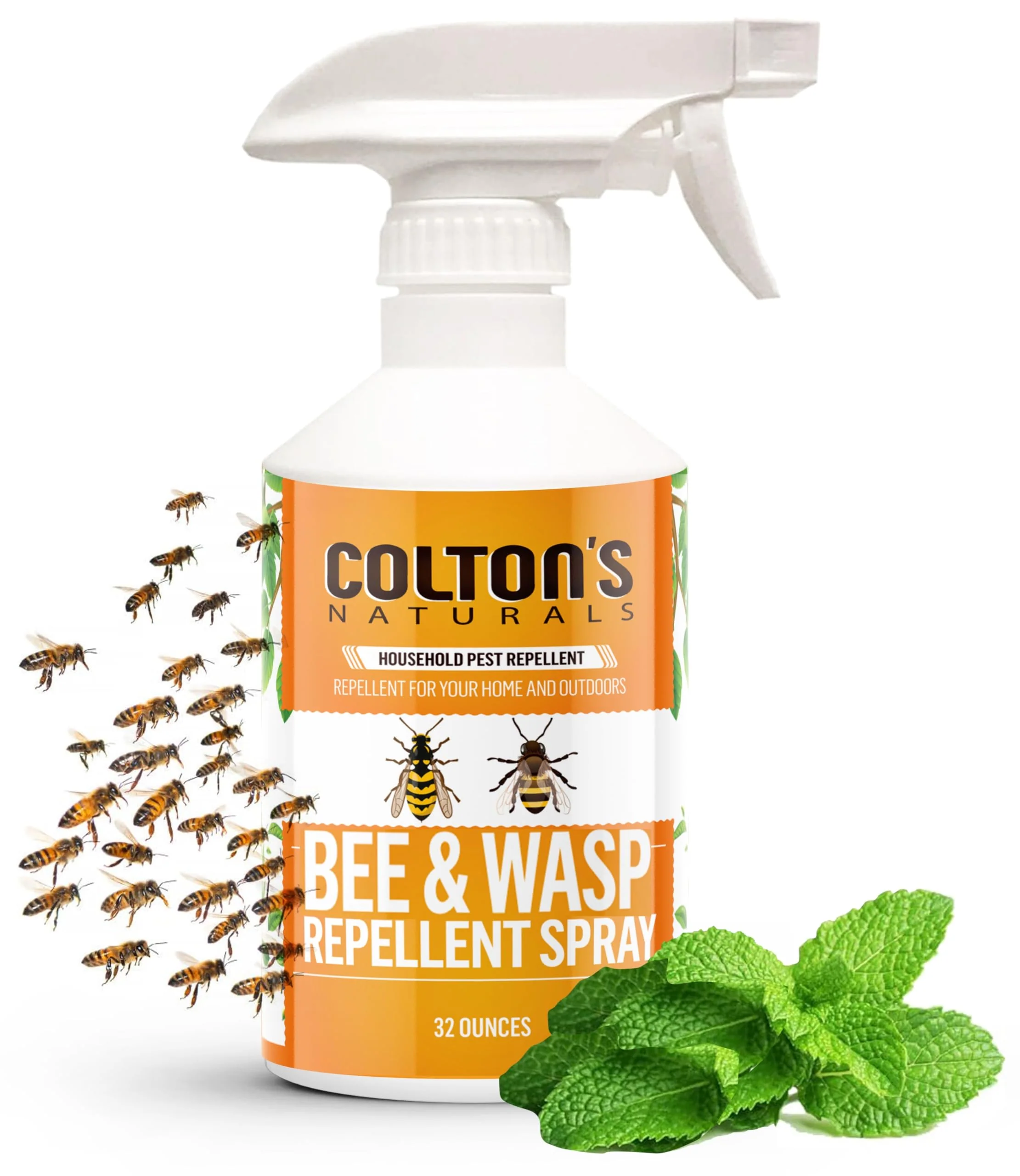 Colton’s Naturals - Bee and Wasp Repellent Spray - (32 OZ) - Natural, Bee and Wasp Deterrent - Quick and Easy Pest Control - Safe to Spray Around Children - Image 2