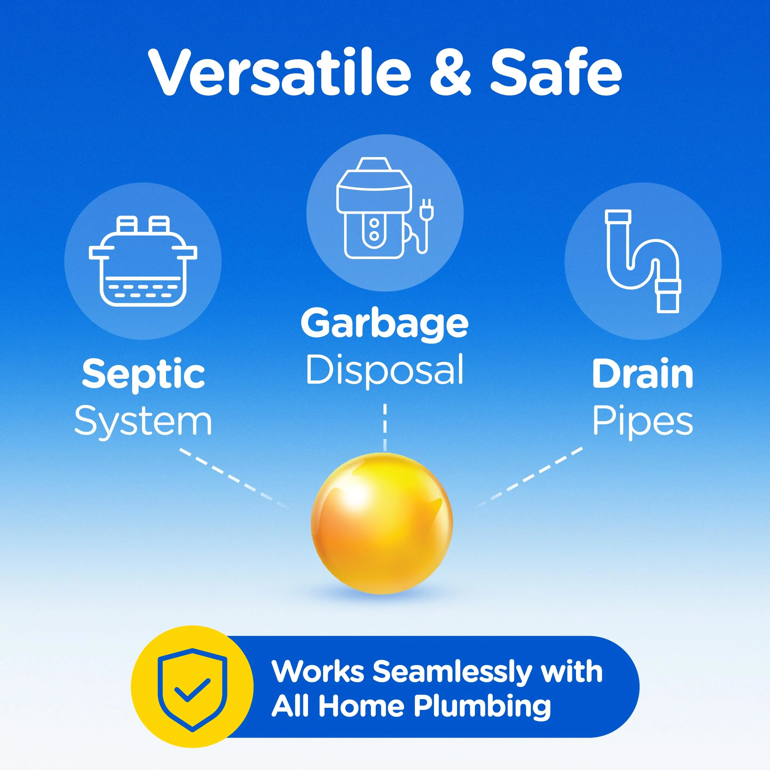Compac Home Plink Garbage Disposal Cleaner and Deodorizer 60ct VALUE PACK - Lemon - Image 6