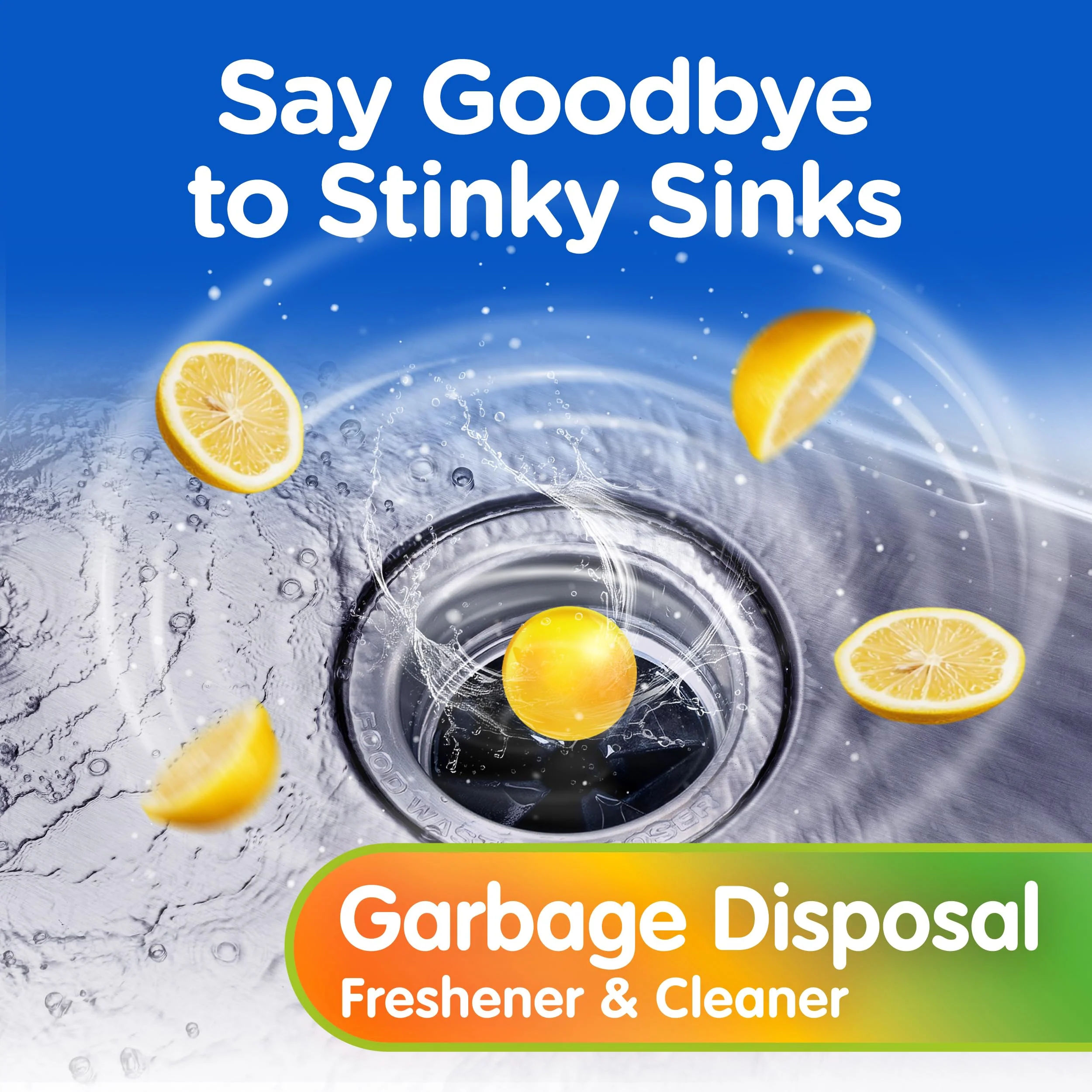Compac Home Plink Garbage Disposal Cleaner and Deodorizer 60ct VALUE PACK - Lemon - Image 9