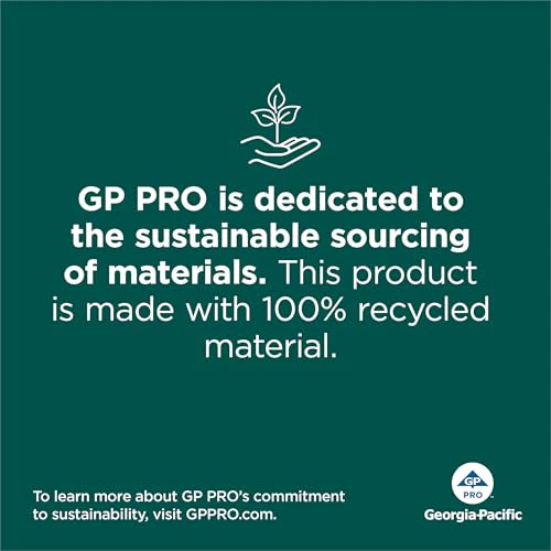 Compact Coreless 1-Ply Recycled Toilet Paper by GP PRO (Georgia-Pacific), 19374, 3,000 Sheets Per Roll, 18 Rolls Per Case - Image 5
