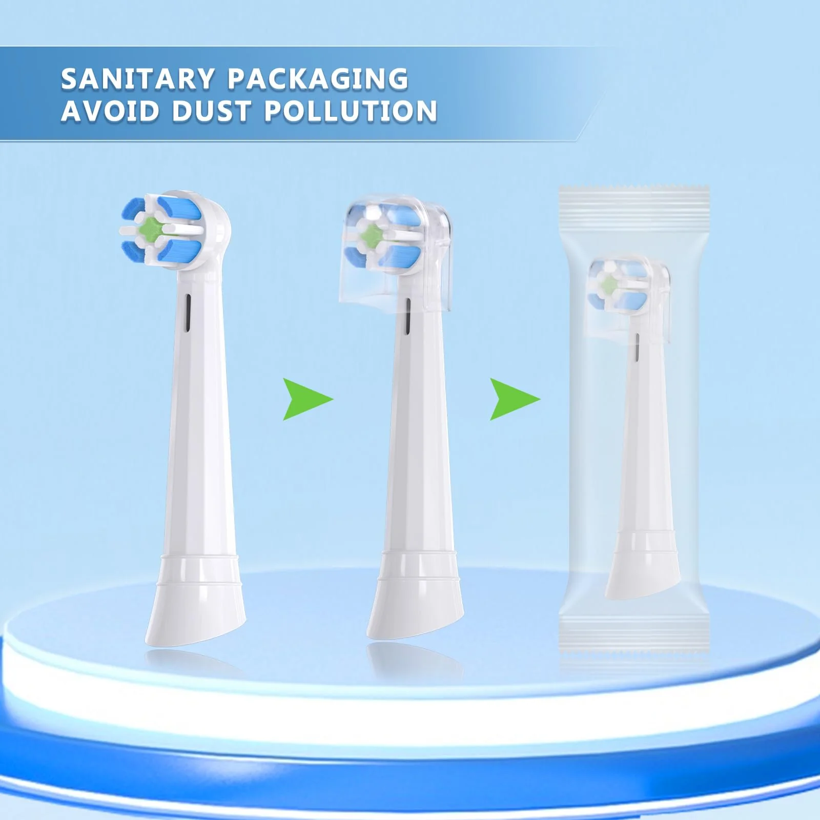 Compatible with Oral-B iO 3/4/5/6/7/8/9/10 Series Ultimate Clean Electric Toothbrush Replacement Brush Heads,for Oral-B iO Electric Toothbrush,10 Pack (White) - Image 6
