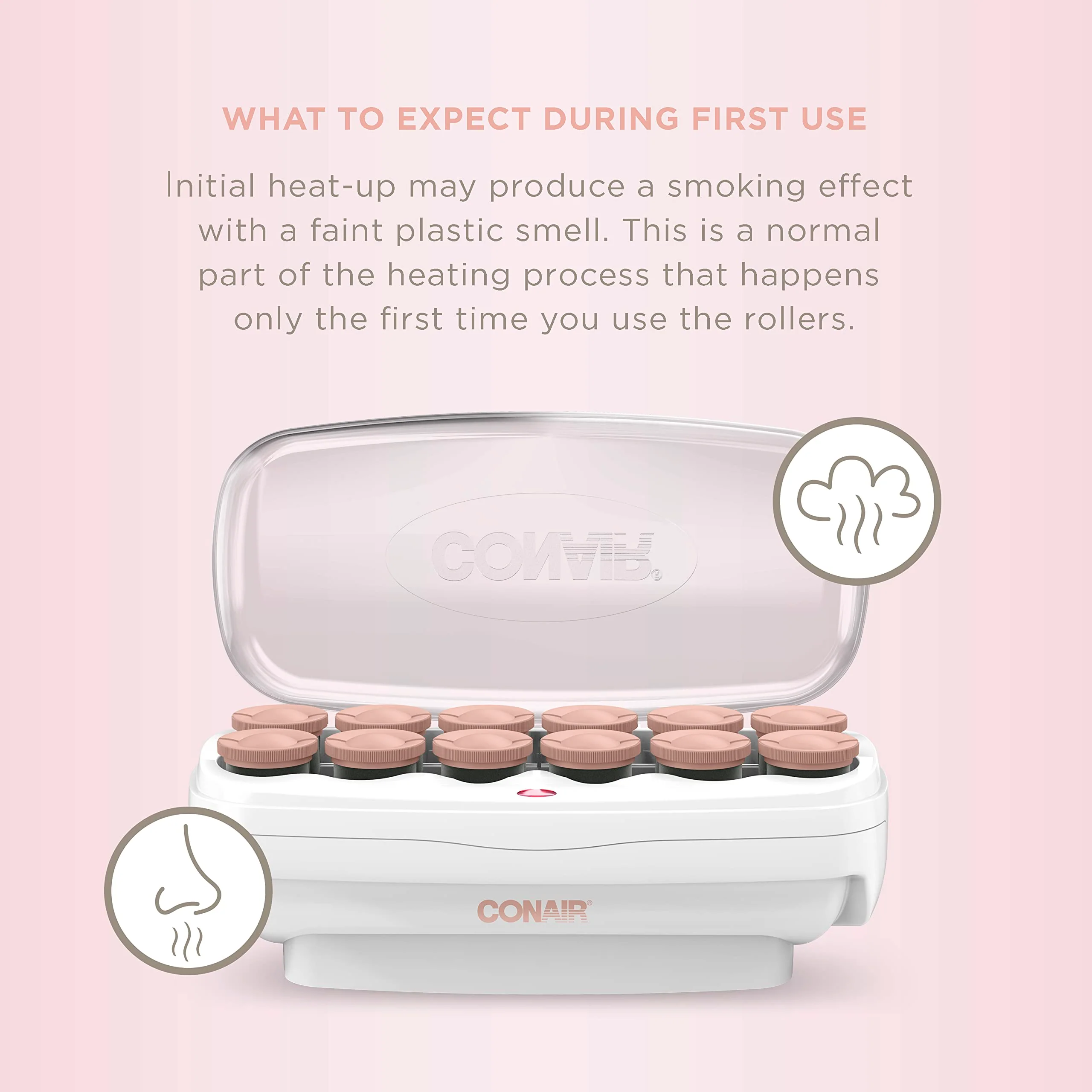 Conair Ceramic 1 1/2-inch Hot Rollers, Super Clips Included, Create Big Bouncy Curls - Image 6