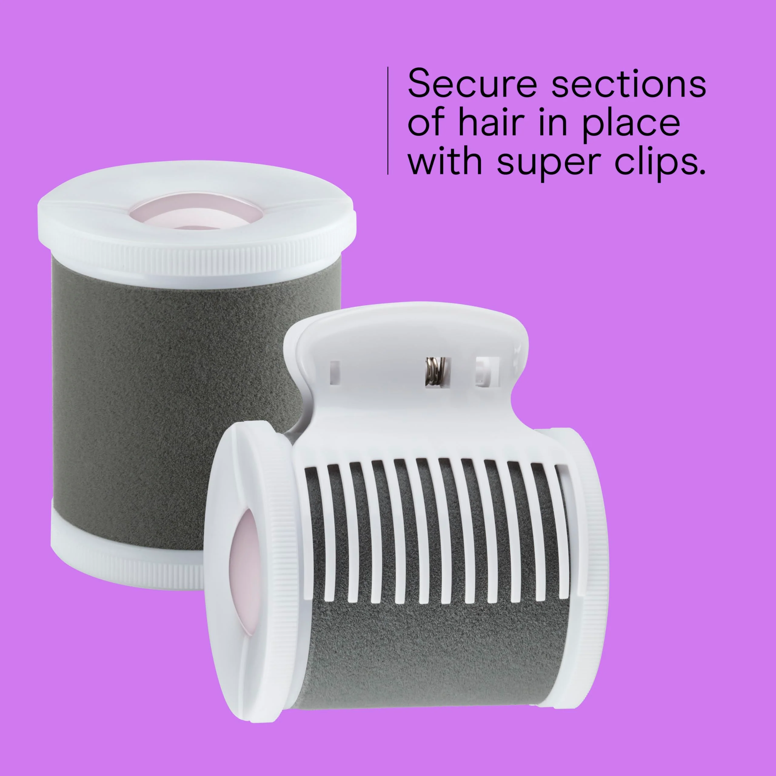 Conair Hot Rollers for Long, Medium & Short Hair, 8 Ceramic Flocked 2-Inch Heated Hair Rollers with Clips, Hot Curlers for Women, Volume & Curls, Amazon Exclusive, Lilac - Image 6