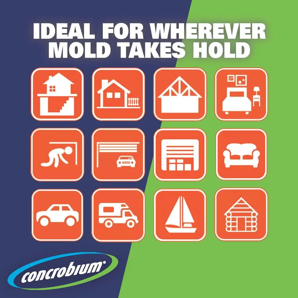 Concrobium Mold Control, 32 oz Spray – Eliminates & Prevents Mold – EPA-Registered, Bleach-Free, Odorless, VOC-Free (Pack of 6) - Image 3