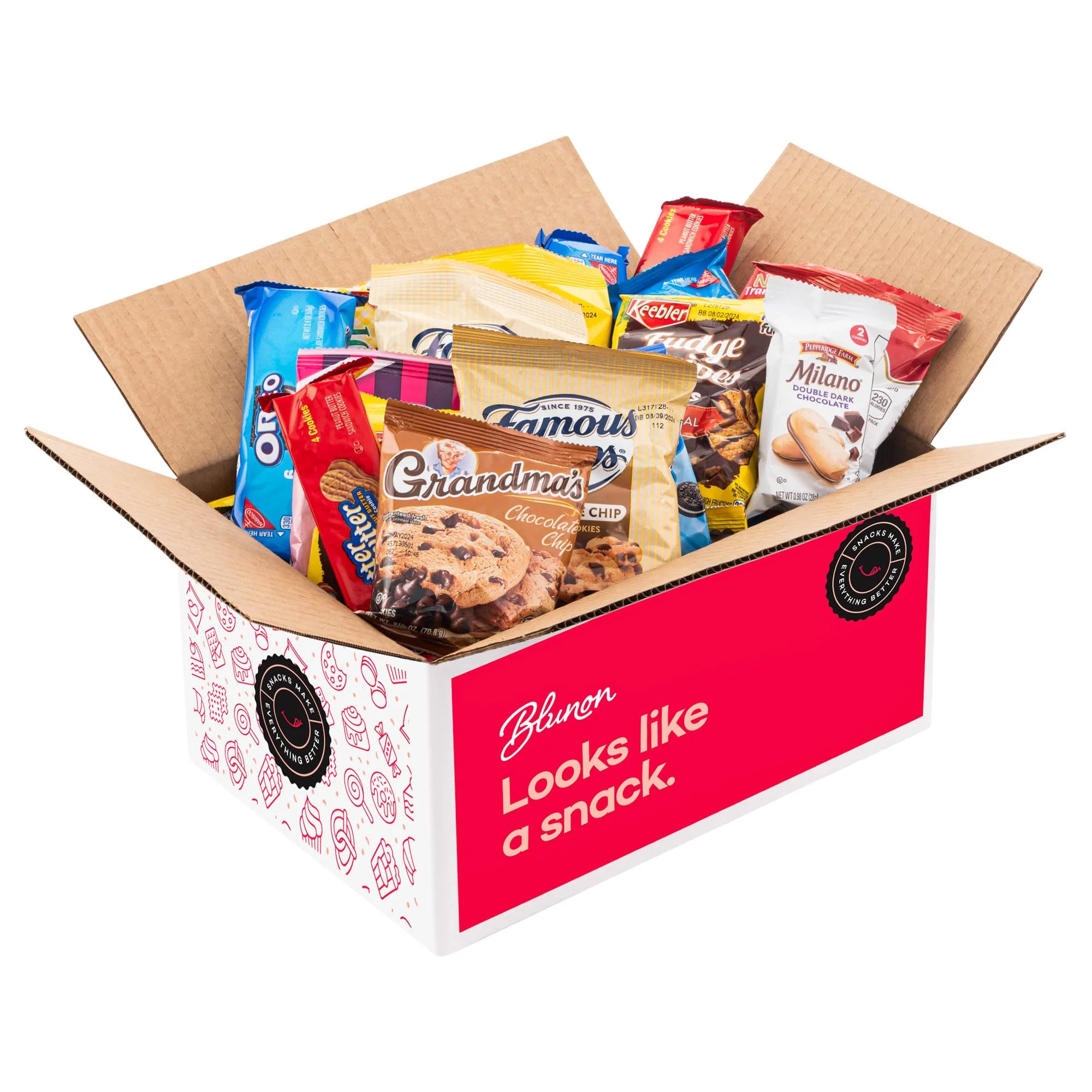 Cookies Variety Pack - Individually Wrapped Assortment - Christmas Gift - Sampler Bulk Care Package Gift Box (30 Count) - Image 2