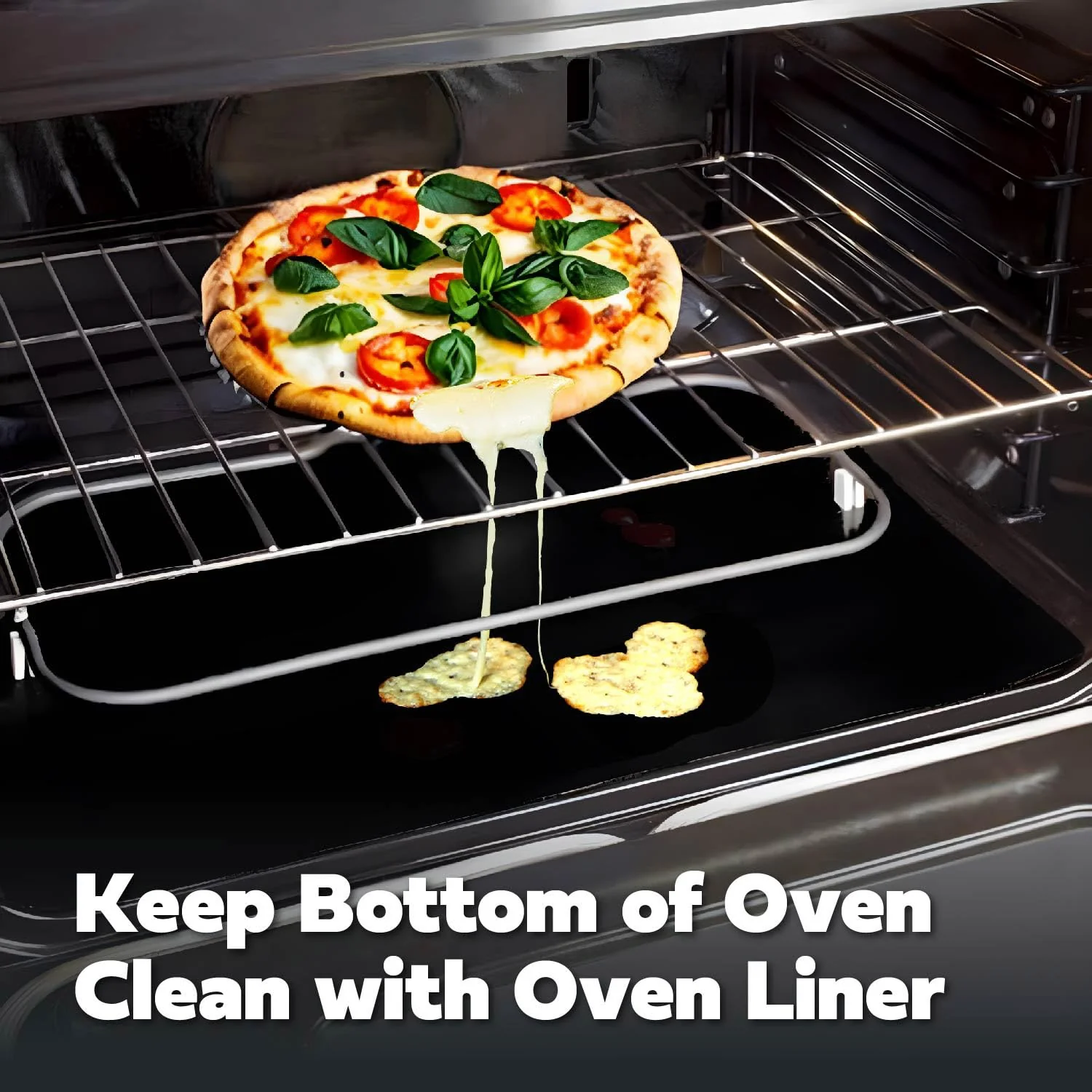 Cooks Innovations Non-Stick Oven Protector Mat - 2 Heavy Duty Nonstick Oven Rack Liners to Protect Convection, Electric, Gas, & Microwave Ovens - BPA & PFOA Free Heat Resistant Baking Mat - Image 8