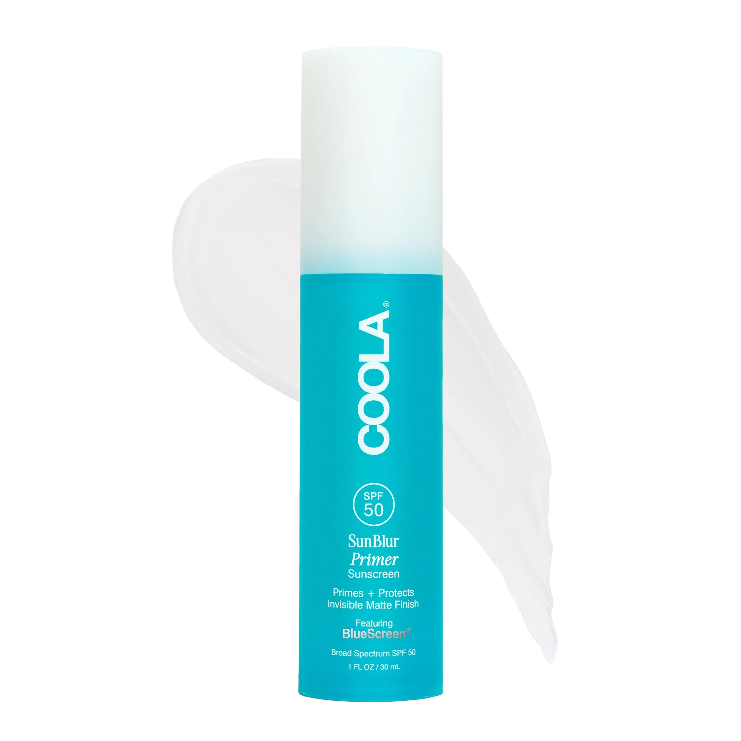 COOLA SunBlur Makeup Primer with SPF 50, Matte Finish, Sets Makeup for 8 Hour Wear, Dermatologist Tested Sunscreen, Paraben Free, Vegan, 1.0 Fl Oz