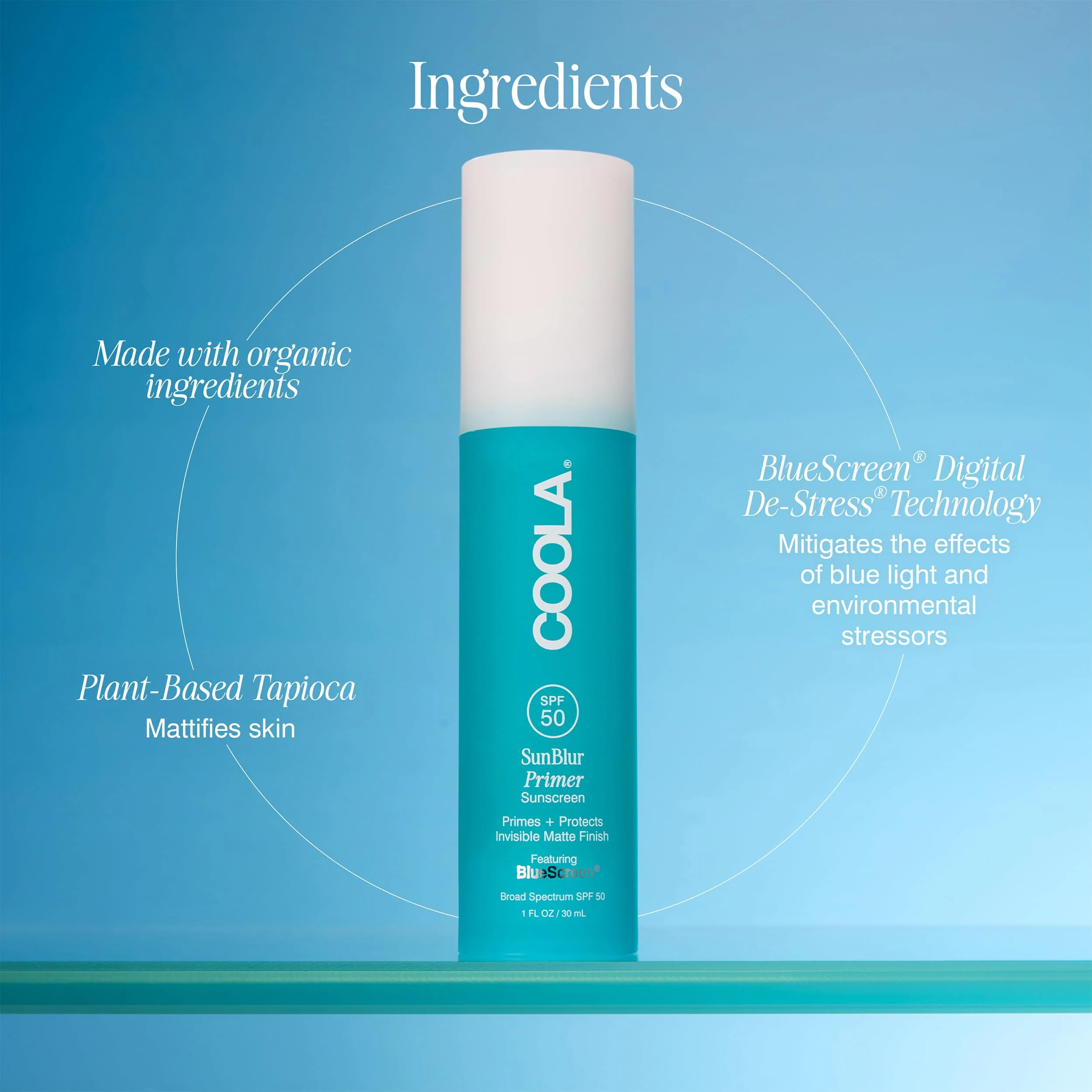 COOLA SunBlur Makeup Primer with SPF 50, Matte Finish, Sets Makeup for 8 Hour Wear, Dermatologist Tested Sunscreen, Paraben Free, Vegan, 1.0 Fl Oz - Image 6