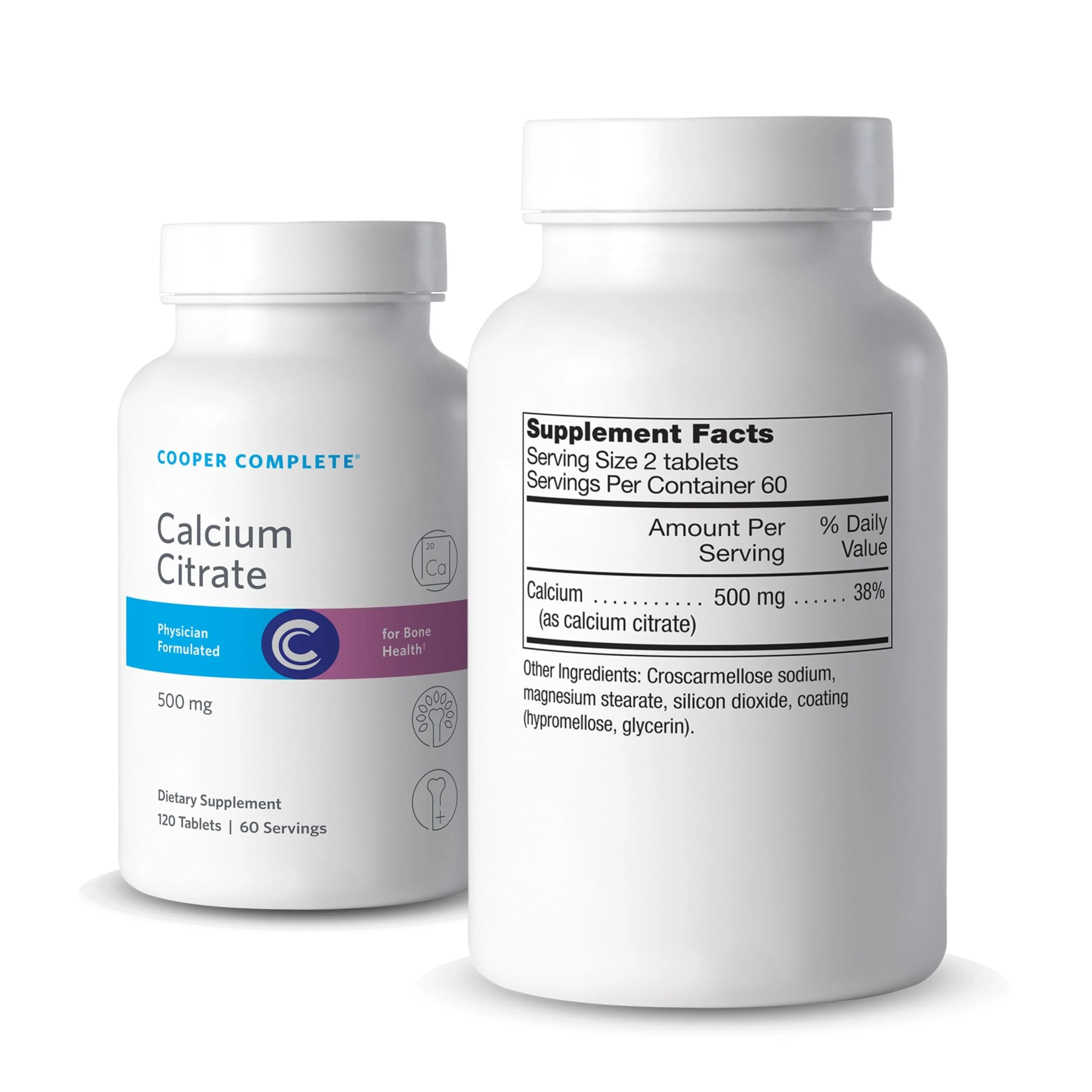 Cooper Complete - Calcium Citrate Supplement - 500 mg - 120 Tablets Pack of 1 - Image 2