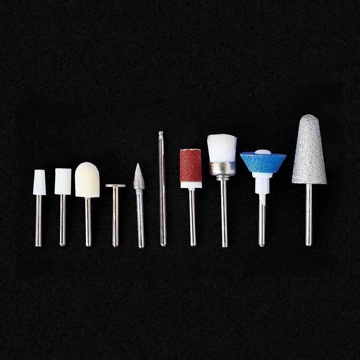 Coopers of Stortford - Long-Reach Nail Trimmer with Motorised with Extra-Long Shaft & 10 Interchangeable Precision Heads - Remove Calluses, File, Shape, and More - Easy Foot and Nail Care at Home