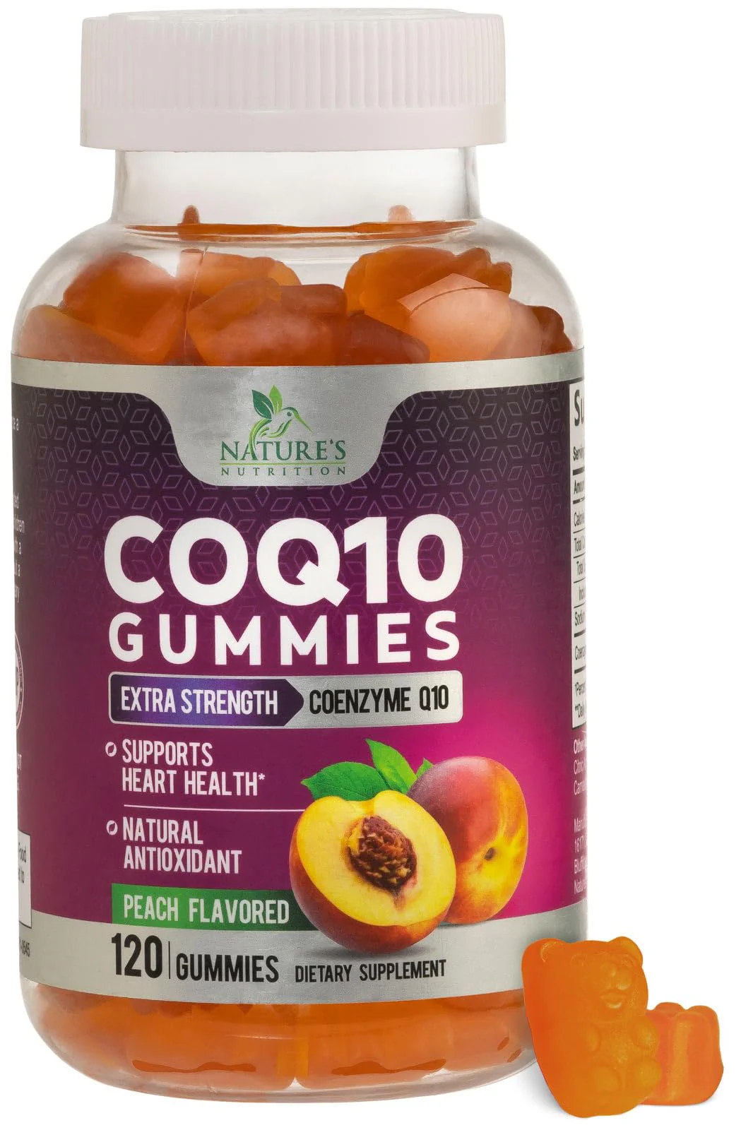 CoQ10 Gummies 100mg Per Serving - 3X Strength, High Absorption, Antioxidant Supplement for Heart Health Support & Energy Production, Ultra Coenzyme Q10 Vitamins, Coq 10 Supplements - 120 Gummies