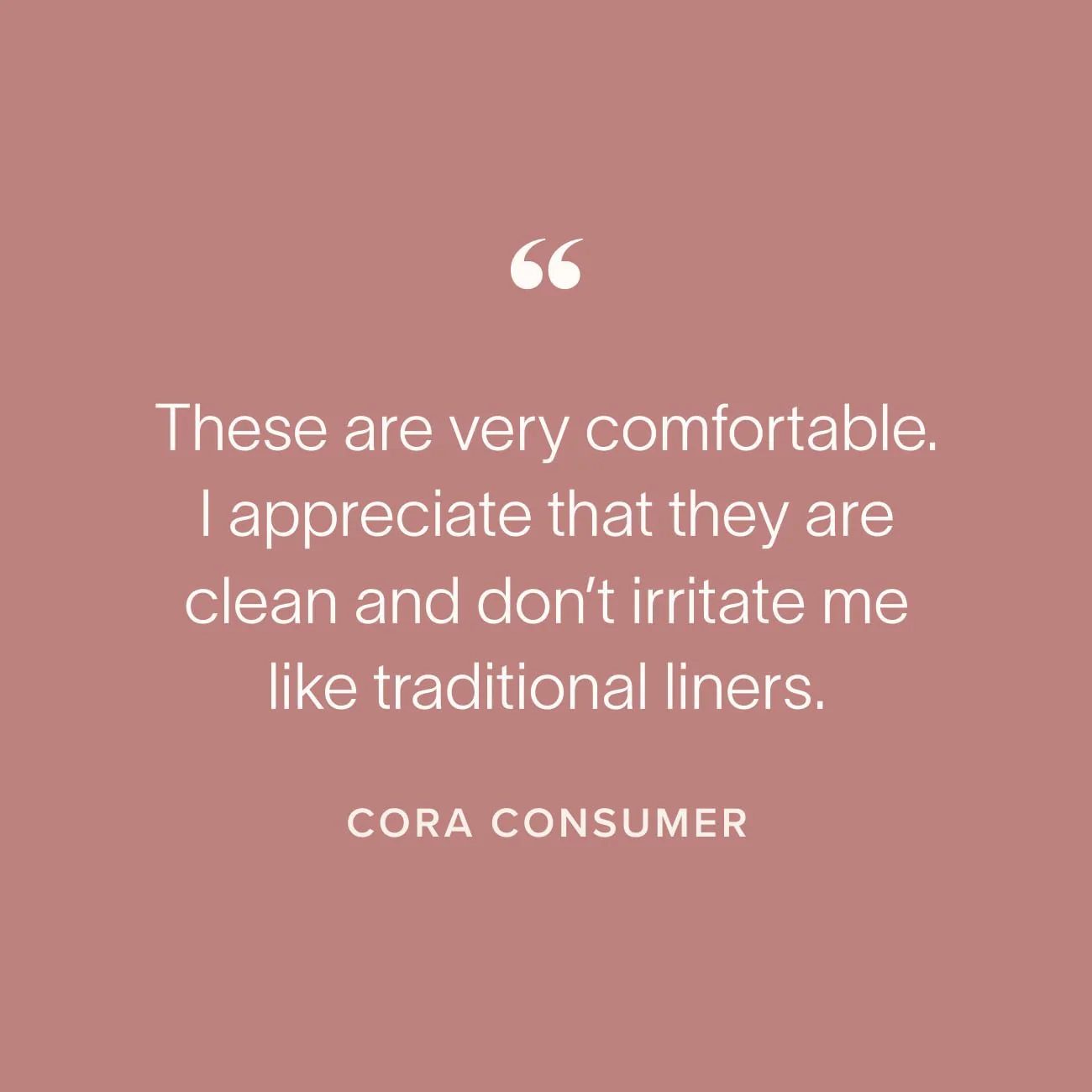 Cora 100% Organic Cotton Topsheet Period Liners (84 Regular Period Liners) - Image 6