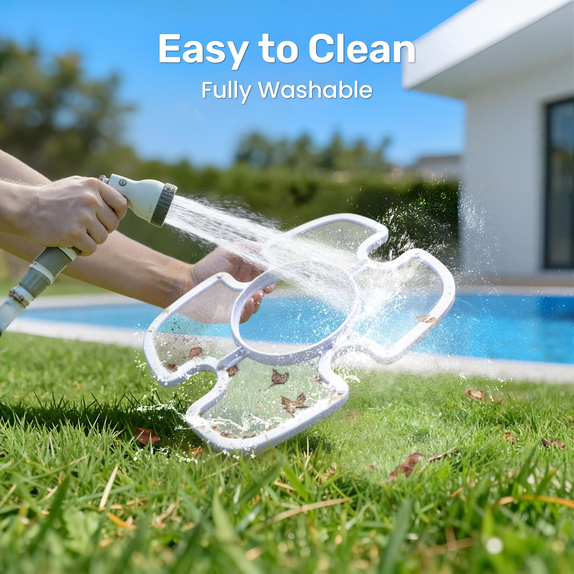 Cordless Robotic Pool Cleaner, Pool Vacuum for Above Ground Pool Lasts 90 Min, Portable, Self-Parking, Ideal for Pools up to 860 sq.ft - Image 4