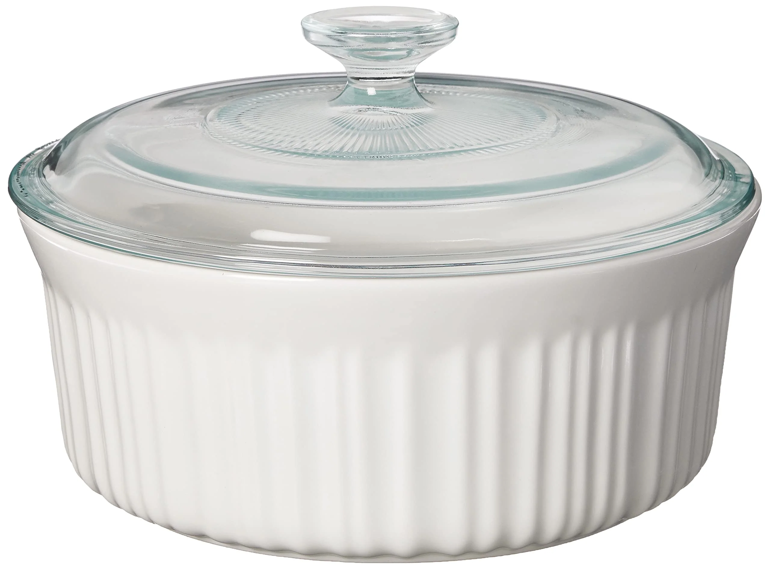 CorningWare French White 7-Pc Ceramic Bakeware Set with Lids Chip and Crack Resistant Stoneware Baking Dish, Microwave, Dishwasher, Oven, Freezer and Fridge Safe - Image 5