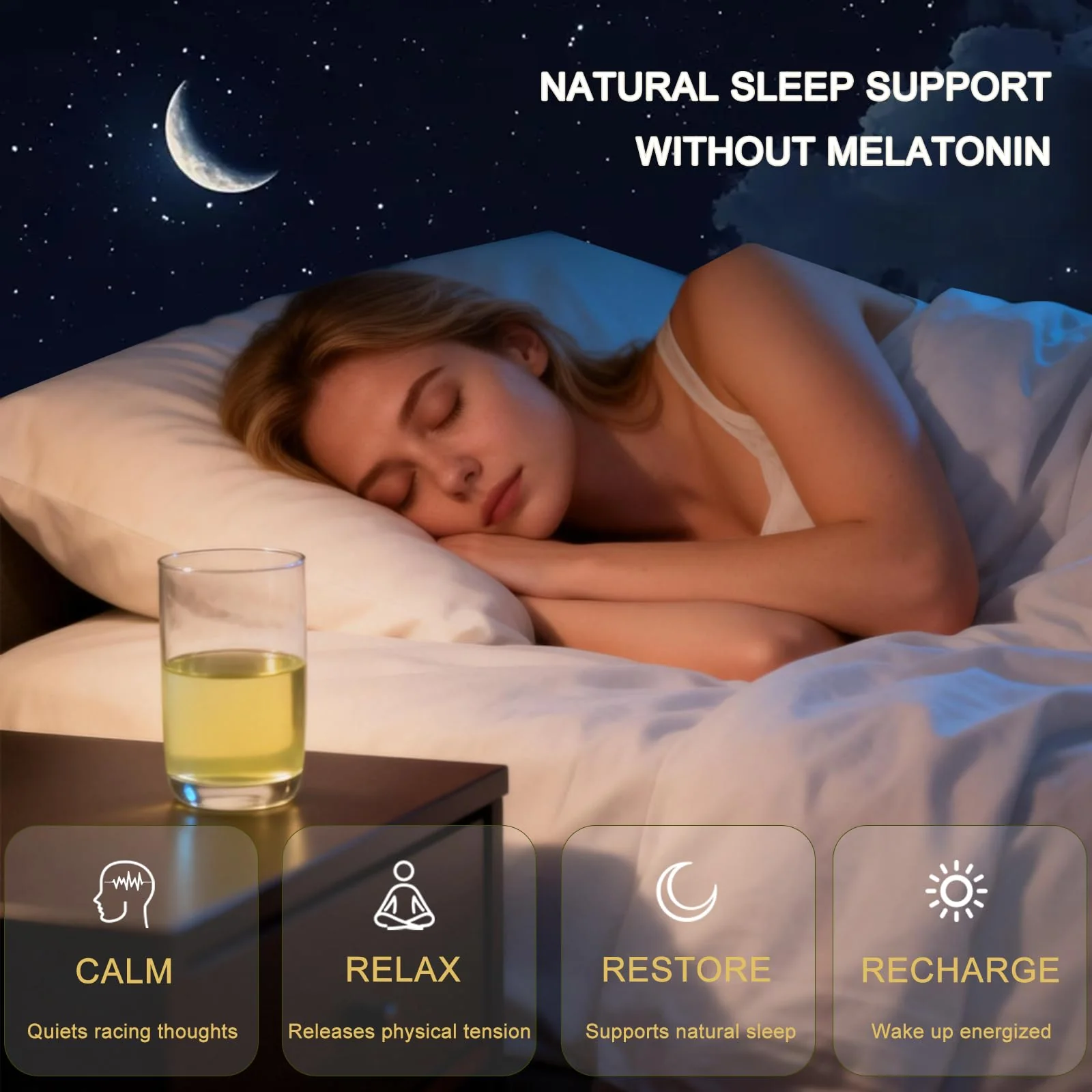 Cortisol Calm Drink Mix with Magnesium Glycinate Powder, L-Theanine, Vitamins, and Ashwagandha for Relaxation & Focus | Adaptogen Drink & Cortisol Support | 30 Packets (Lemon & Lime Flavor) - Image 8