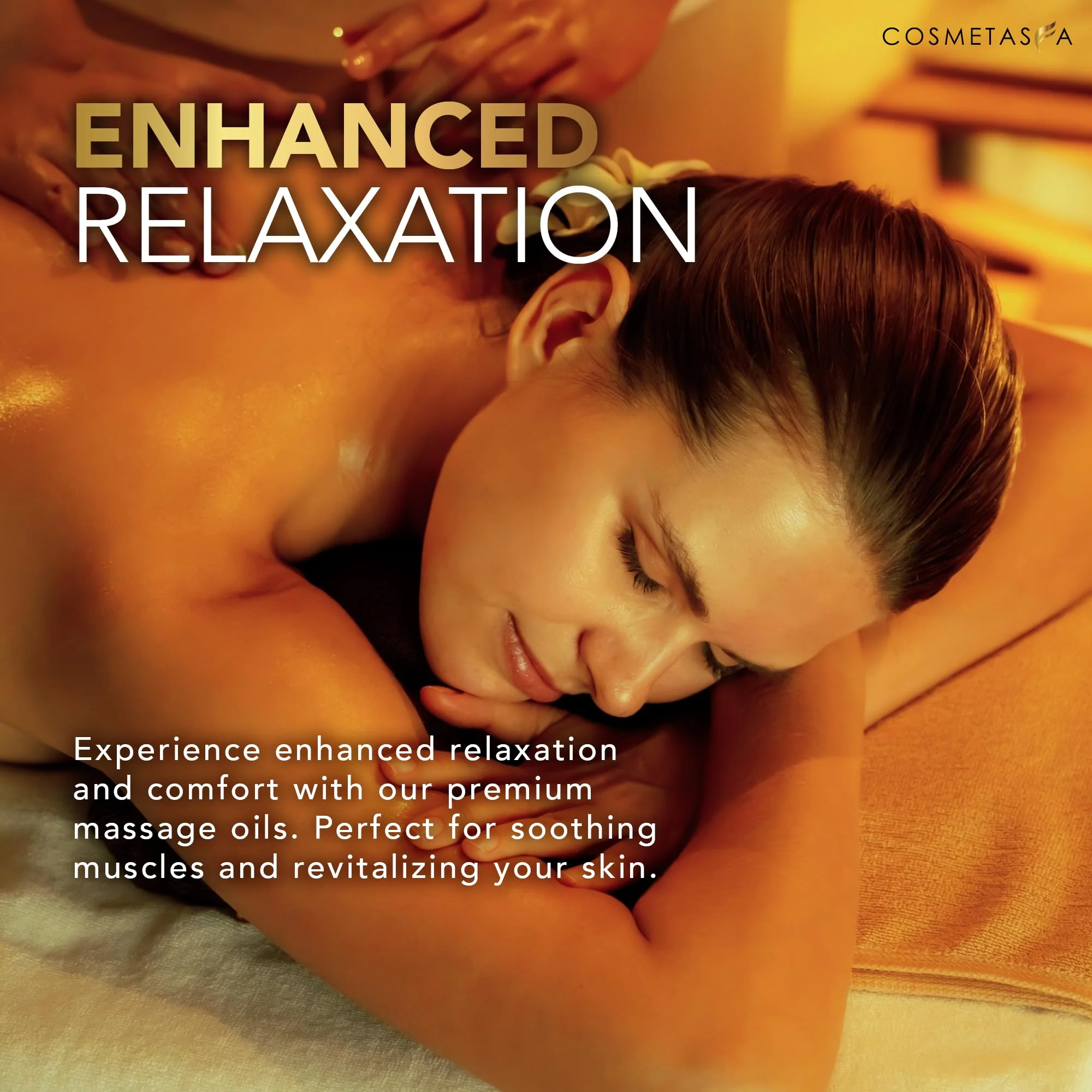 Cosmetasa Luxury Spa Treatment Gift Set - Relaxation, Nourish and Sore Muscle Massage Oil with Hot Stones, Roller Ball and Thumb Saver Massage Tools - Image 6