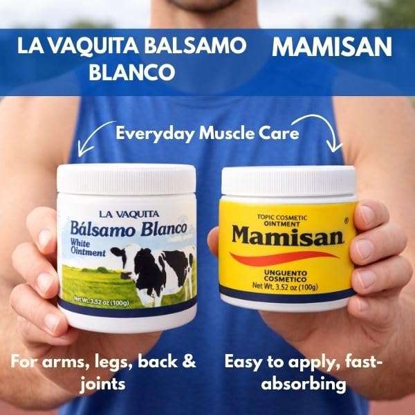Cosmetic Ointment & La Vaquita Bálsamo Blanco (3.52 oz Each) for Sweating, Fat Burning, Joint Relief, and Muscle Recovery - Image 8