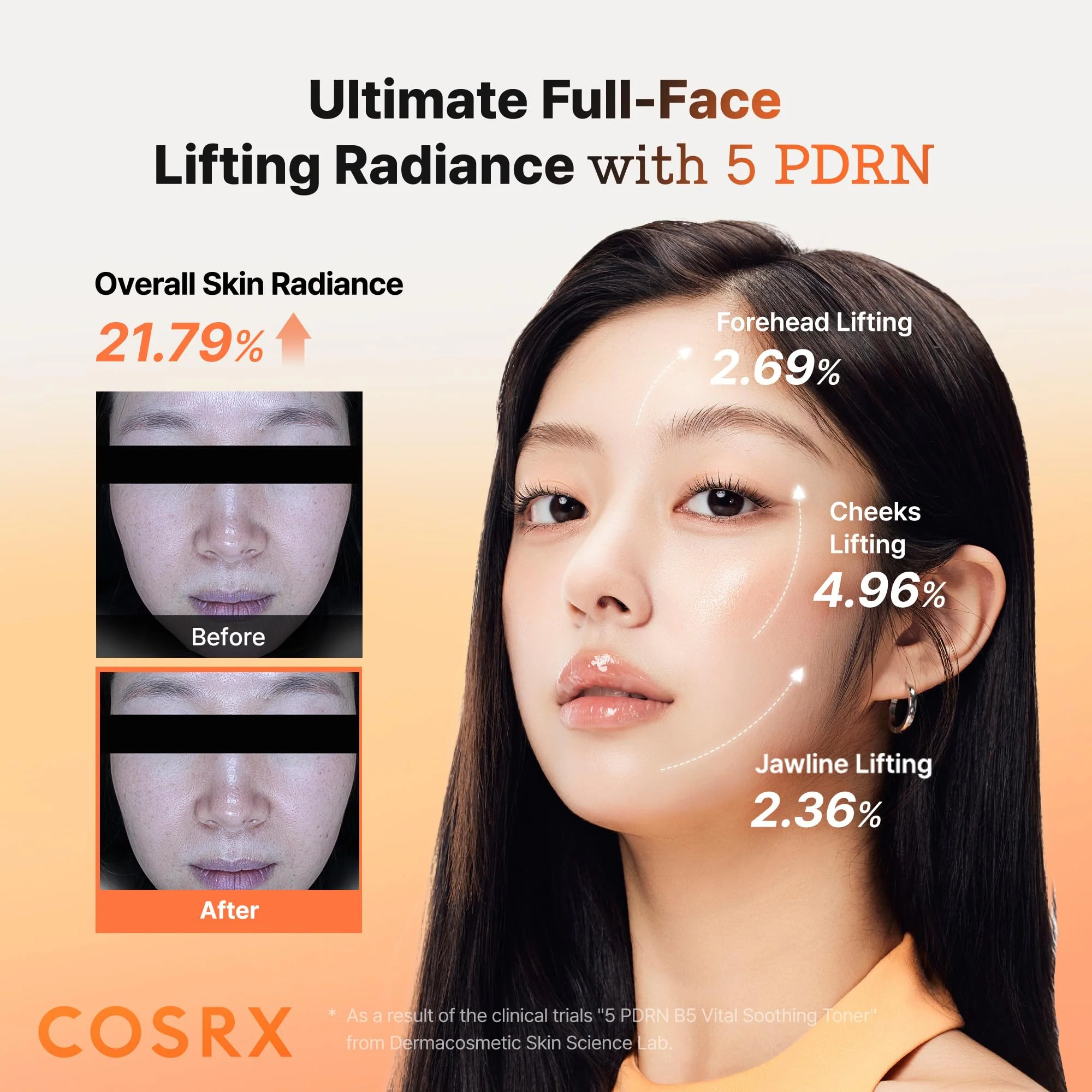 COSRX 5 PDRN B5 Vital Soothing Toner - Korean Toner for Rejuvenating & Soothing Skin with Salmon DNA, Centella, Lactobacillus PDRN & Panthenol, Korean Skin Care (280ml/9.46 fl.oz.) - Image 5
