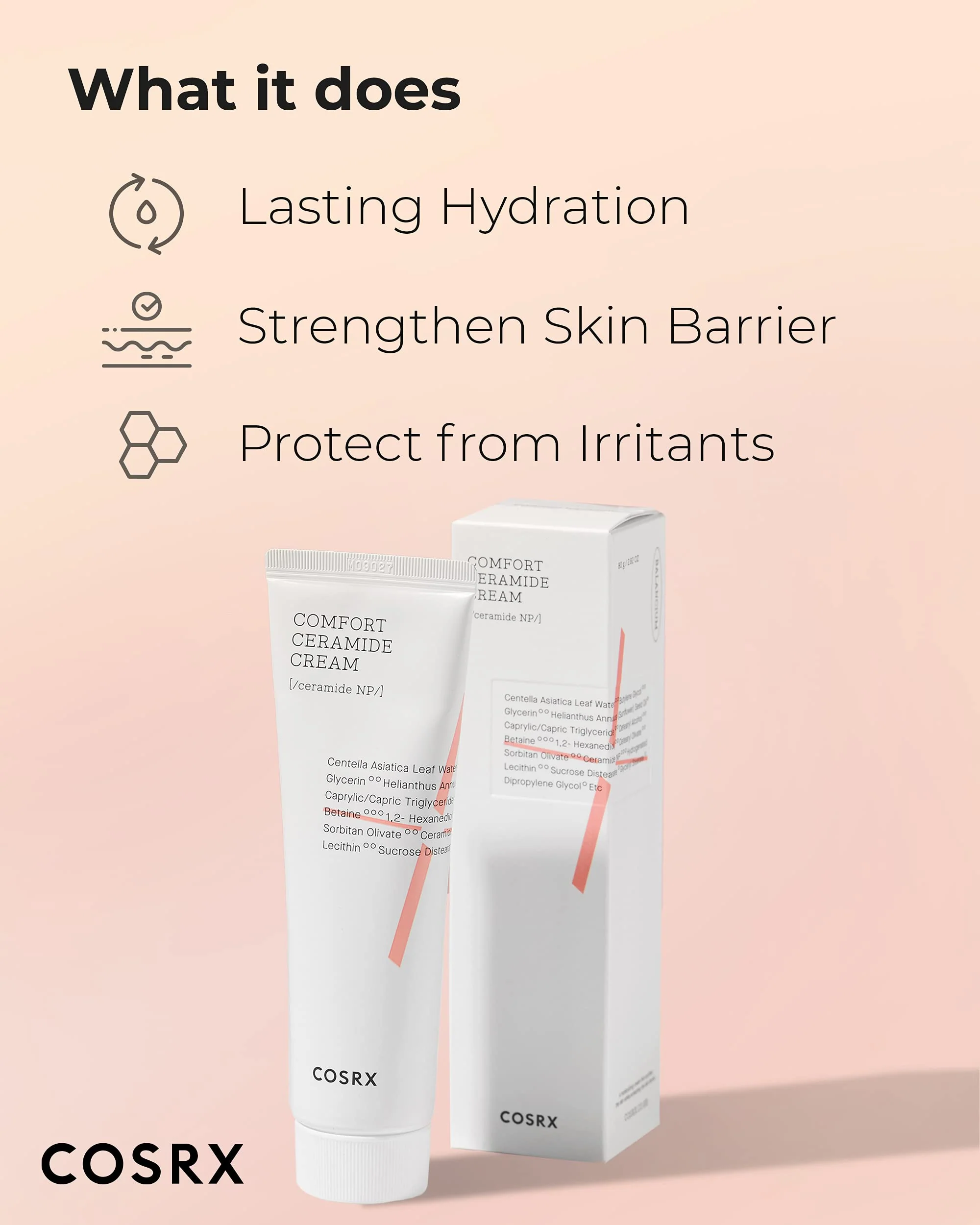 COSRX Balancium Comfort Ceramide Cream, 2.82 oz / 80g | Centella Asiatica Matte Balm | Korean Skin Care, Animal Testing Free, Paraben Free - Image 5