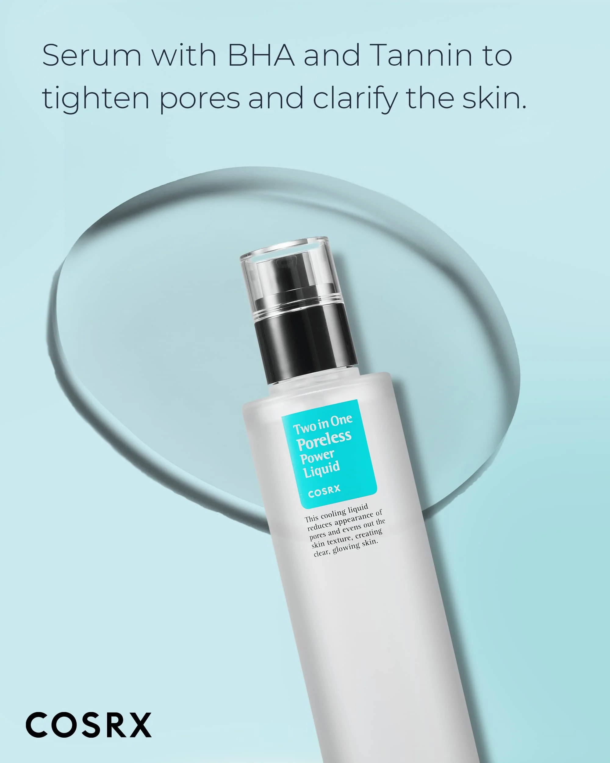 COSRX Two in One Poreless Power Liquid, 100ml / 3.38 fl.oz | Tightening Pores | Korean SkinCare, Animal Testing Free, Paraben Free - Image 7