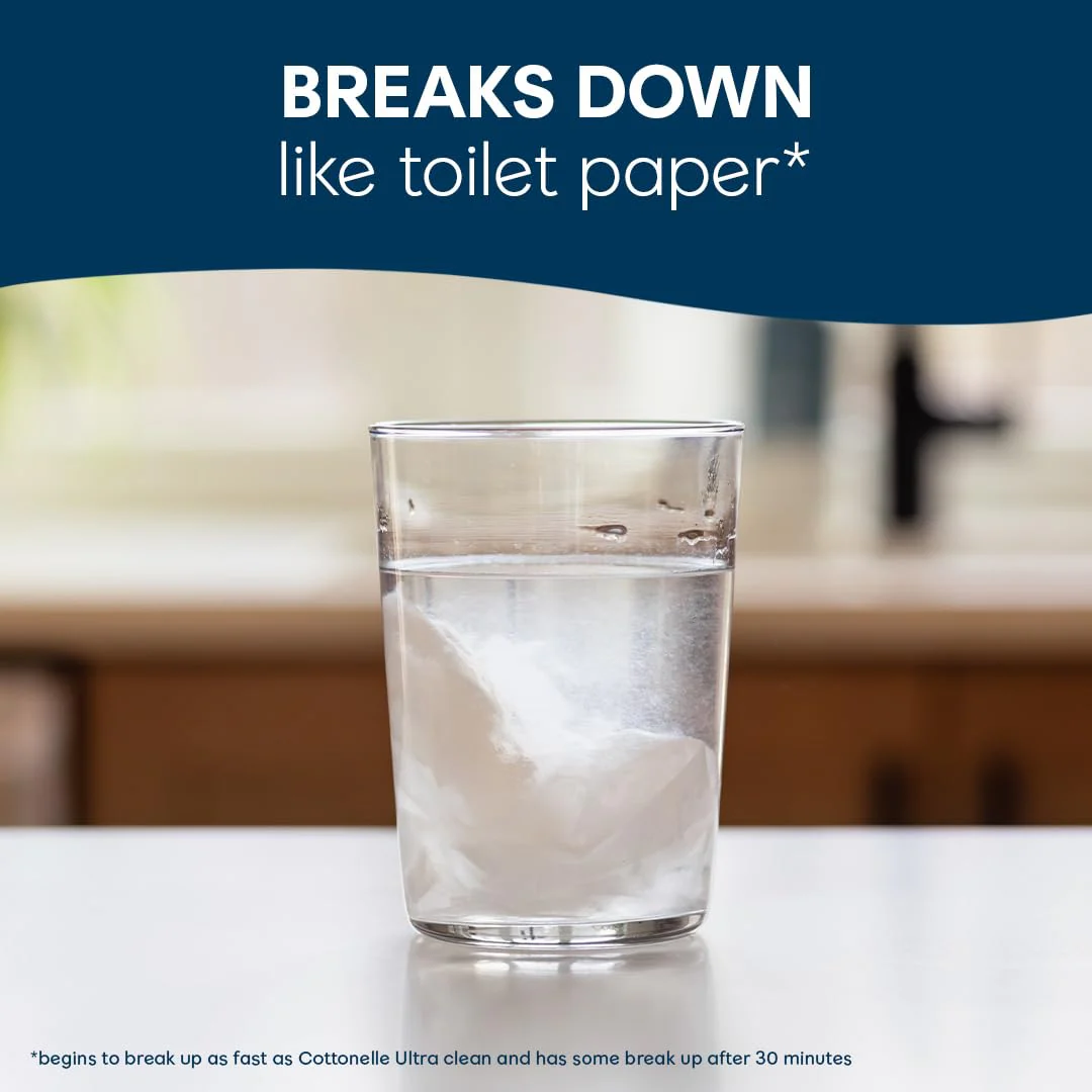 Cottonelle Fresh Care Flushable Wet Wipes, Adult Wet Wipes, 4 Flip-Top Packs, 42 Wipes Per Pack (168 Total Wipes), Packaging May Vary (Pack of 4) - Image 4
