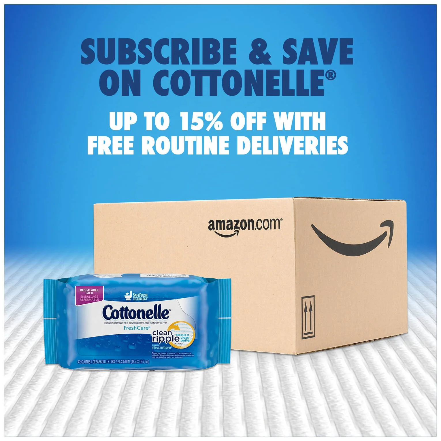 Cottonelle FreshCare Flushable Cleansing Cloths, 336 Count - Image 4