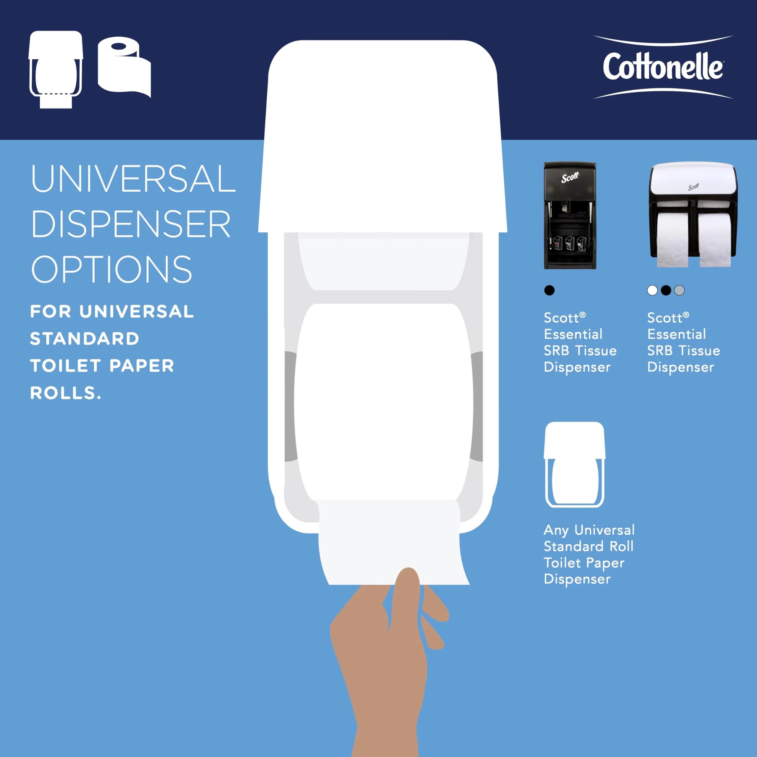 Cottonelle Professional Standard Roll Bulk Toilet Paper (17713), 2-Ply, White (60 Rolls of 451 Sheets, 27,060 Sheet Total) - Image 5