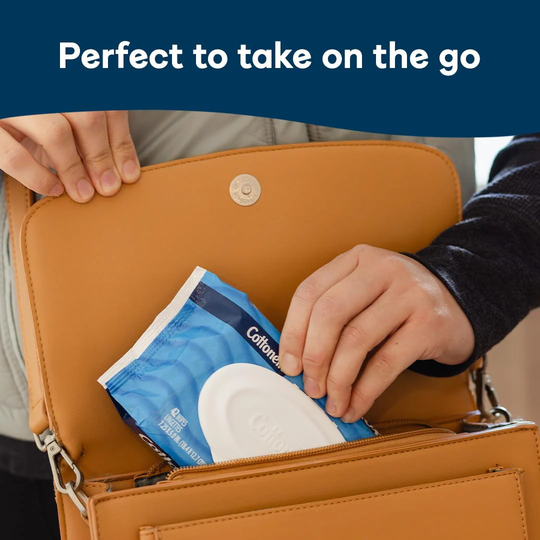 Cottonelle XL Flushable Wet Wipes, Adult Wipes Large, 8 Flip-Top Packs, 45 Wipes Per Pack (360 Total Wipes), Packaging May Vary - Image 4