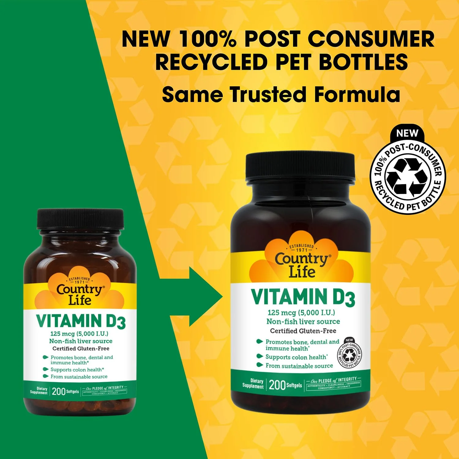 Country Life Vitamin D3 5000 IU for Immune and Bone Health, Calcium Absorption, and Colon Health - Sustainable Source from Lanolin, Available in Various Strengths - Image 8