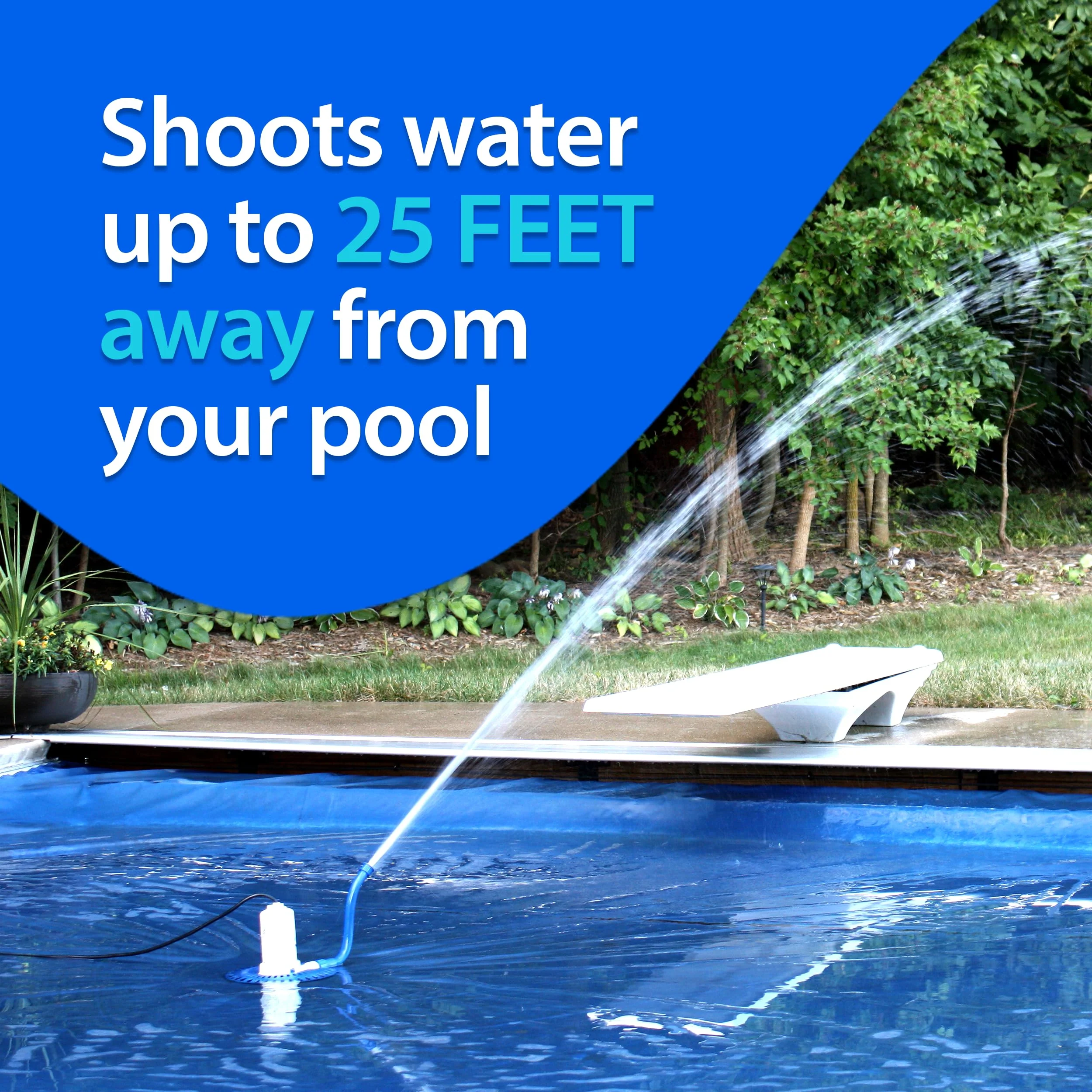 CoverBlast Pool Cover Pump Attachment - USA-Made & Patented Pool Cover Pump Hose Alternative w/ 25ft. Range - Easy-To-Install & Use Year-Round - Replaces Traditional Hoses (Light Blue) - Image 5
