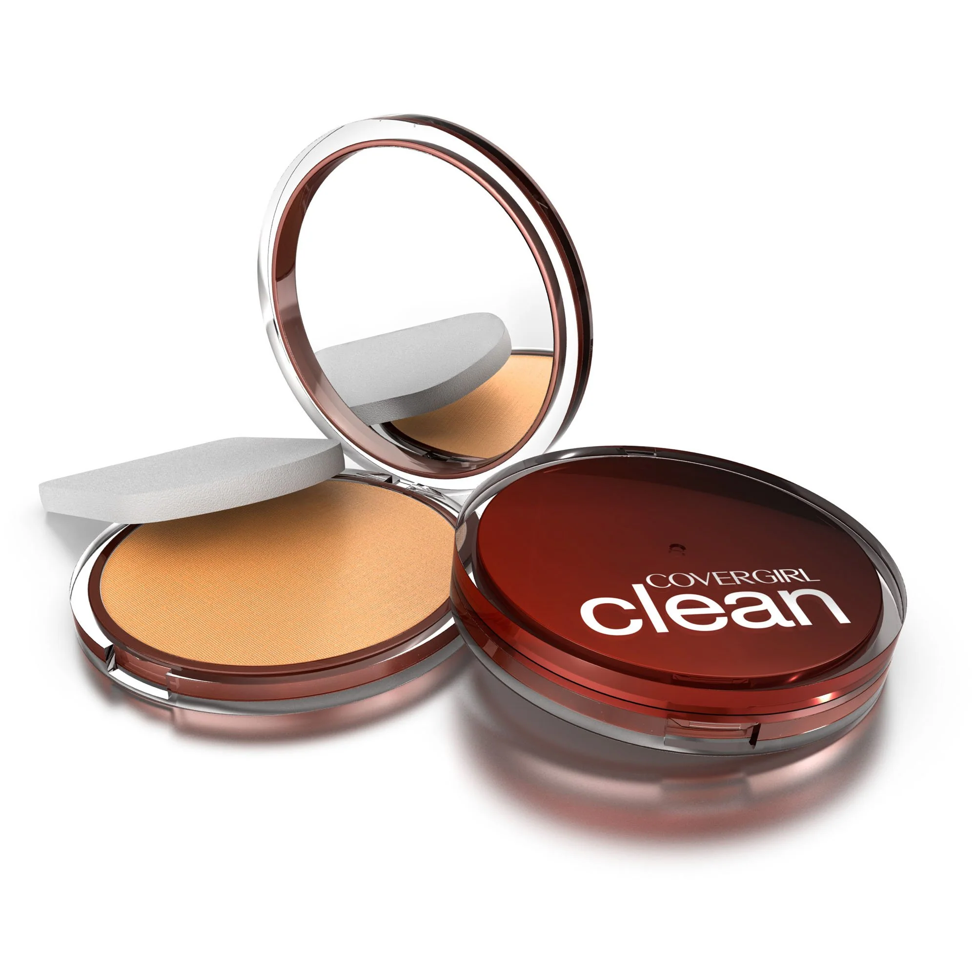 COVERGIRL Clean Pressed Powder Foundation Soft Honey 155, .39 oz (packaging may vary) - Image 7