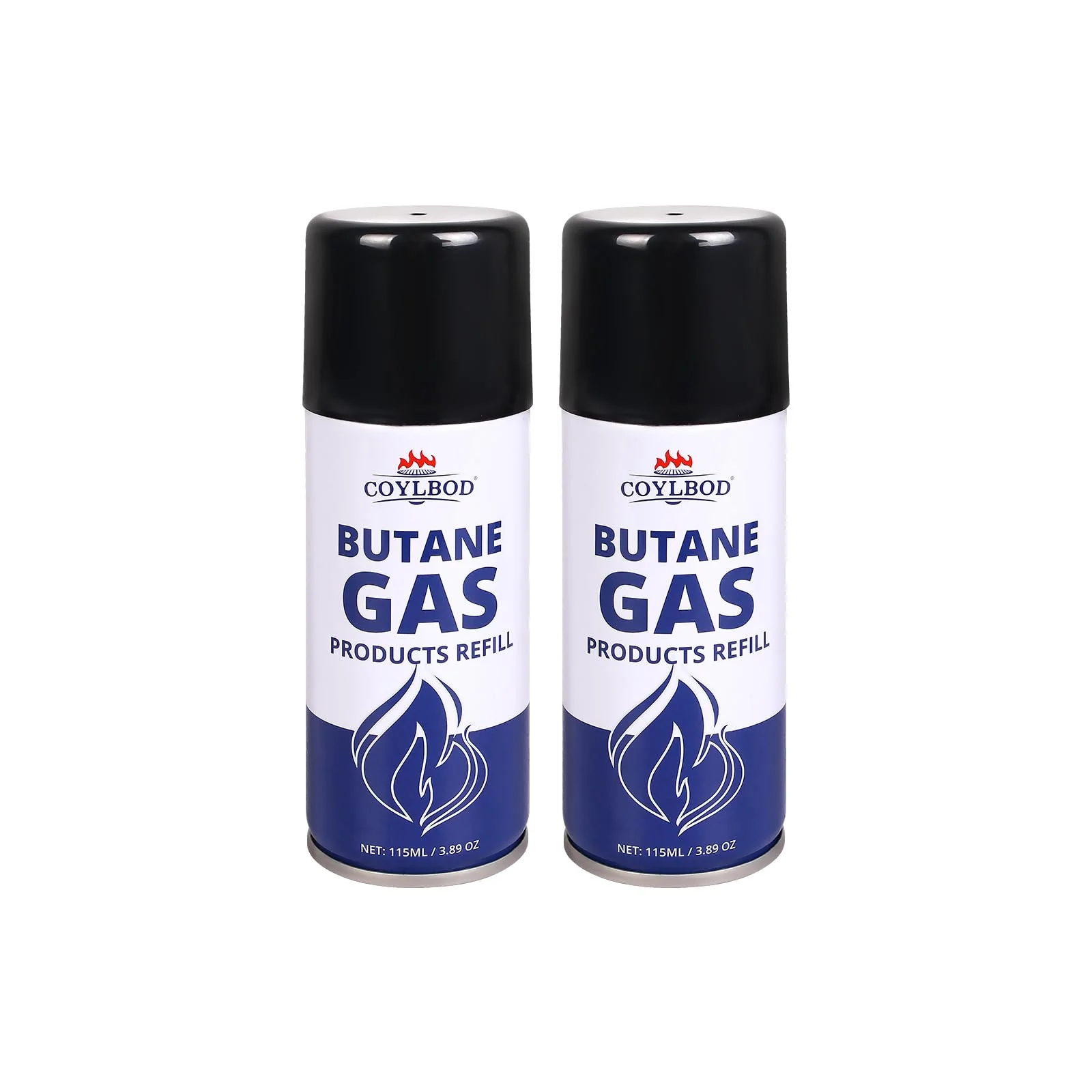 CoYlBod Butane Refill, Premium Butane Fuel 115 ml, 99.99% Pure Butane Lighter Refill for Torch Lighter (2 Can)
