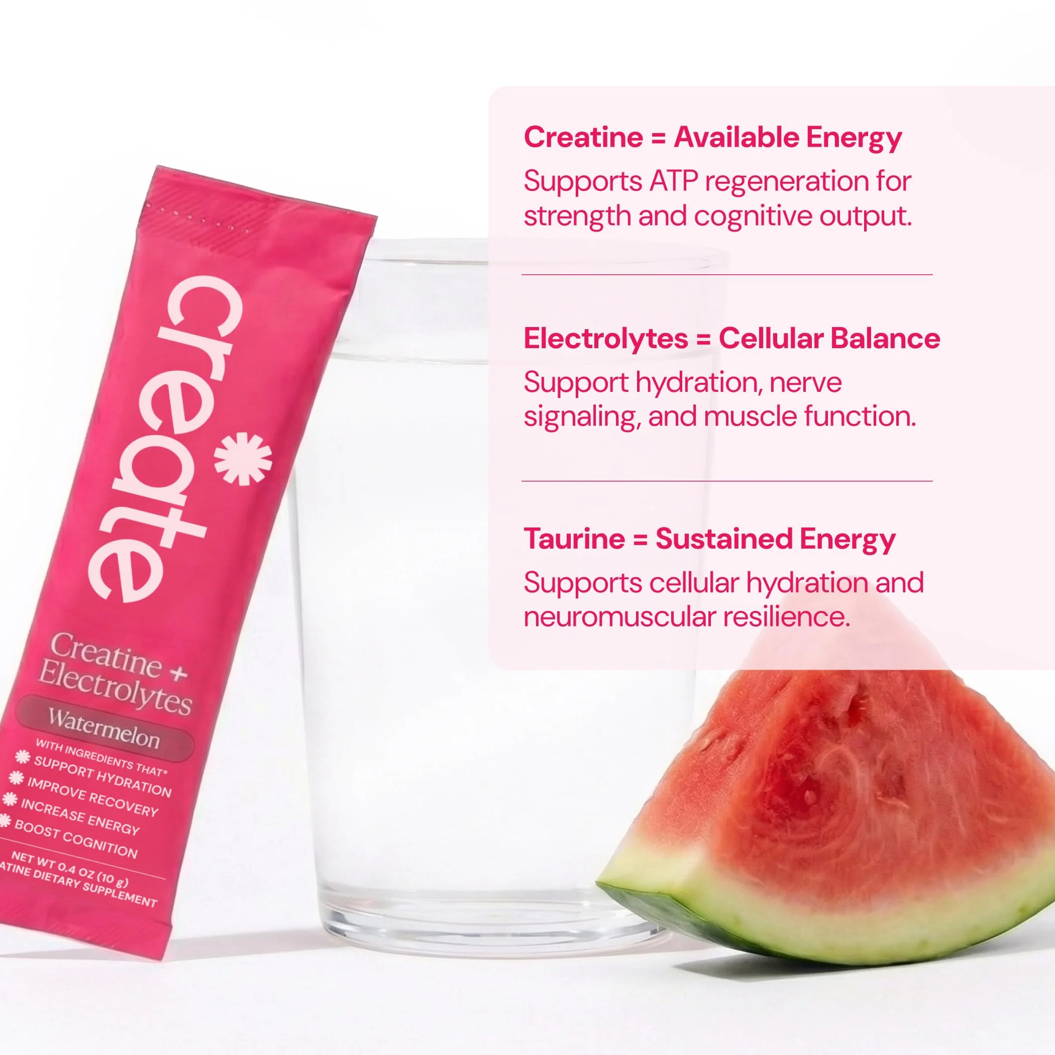 Create Creatine + Electrolytes Mix - Creatine Monohydrate Stick Packs, Supports Energy and Hydration, NSF Certified for Sport, 30 Count, Variety Pack - Image 6