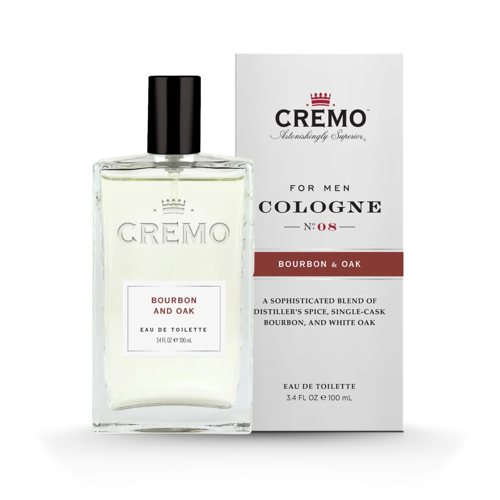 CREMO - Bourbon & Oak Eau de Toilette for Men - Spicy Fragrance - Spray 100ml - Gift for Men - Image 2
