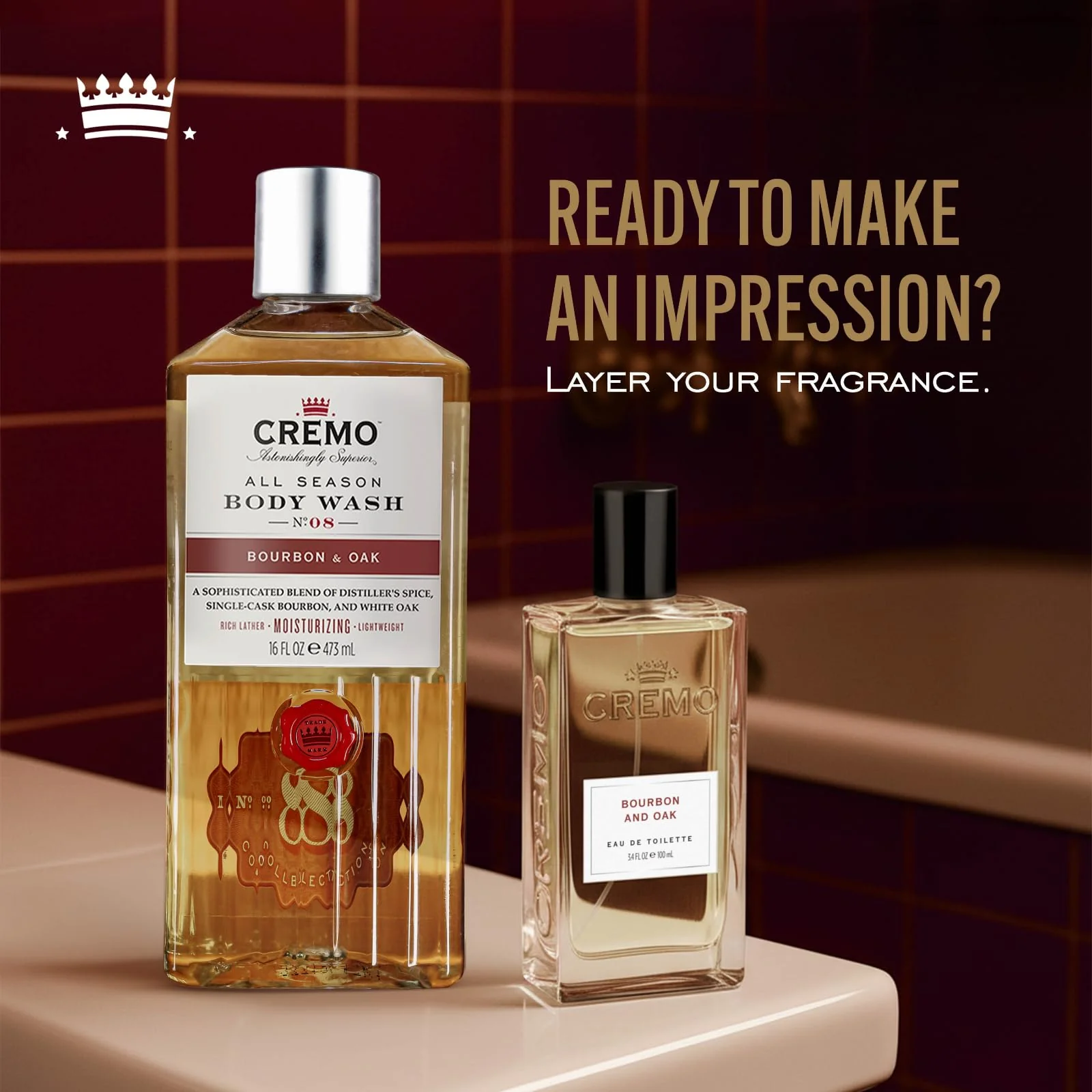CREMO - Bourbon & Oak Eau de Toilette for Men - Spicy Fragrance - Spray 100ml - Gift for Men - Image 7
