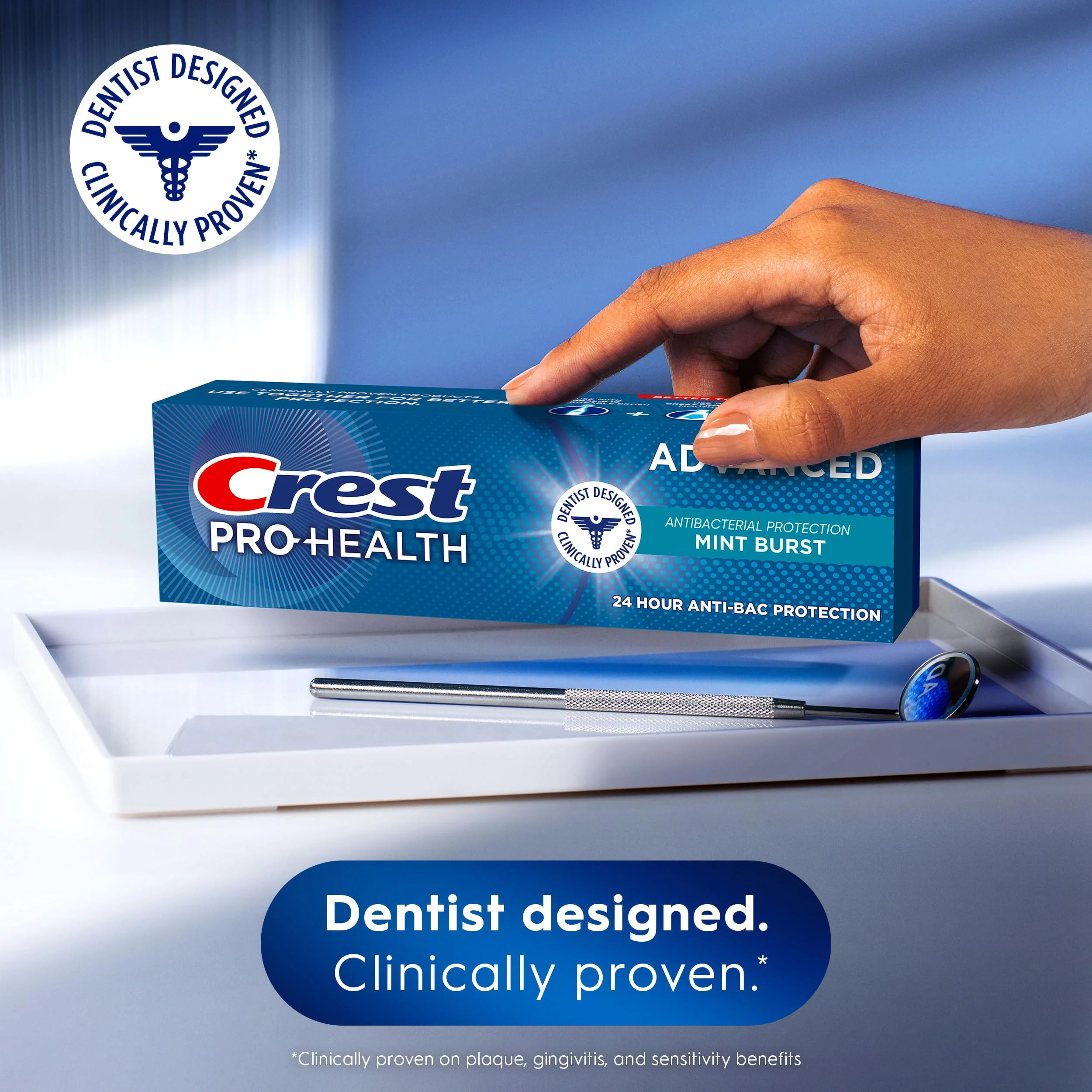 Crest Pro-Health Advanced Antibacterial Protection Toothpaste,5 oz 4 Pack, Teeth Whitening for adults, Breath Freshener, for Sensitive Teeth, Gum Health, Gingivitis toothpaste, Travel Size Toiletries - Image 3
