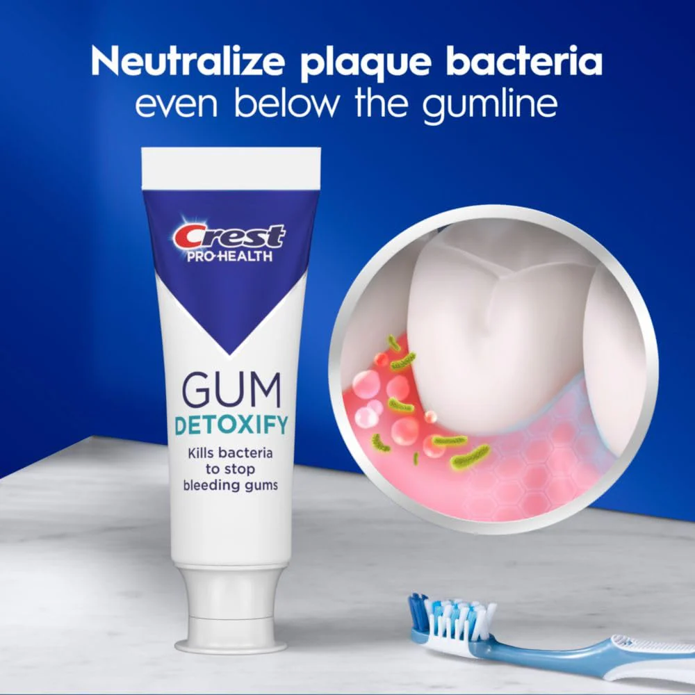 Crest Pro-Health Gum Detoxify Deep Clean Toothpaste, 4.8 oz Pack of 24 - Anticavity, Antibacterial Flouride Toothpaste, Clinically Proven, Gum and Enamel Protection, Plaque Control - Image 5