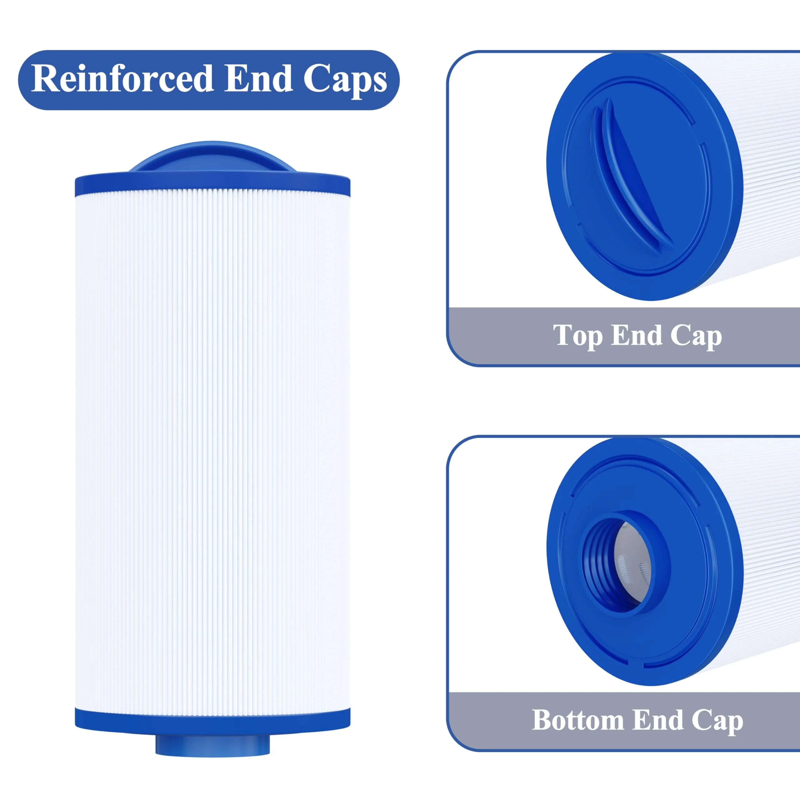 Cryspool® 04060 Spa Filter Compatible with PMA-R3/268548 with Closed Handle, 4CH-935, PWW35L, FC-0170, X268554, X268535, 817-4035, 35 Sq. Ft Hot Tub Filter Cartridge, 2 Pack - Image 4