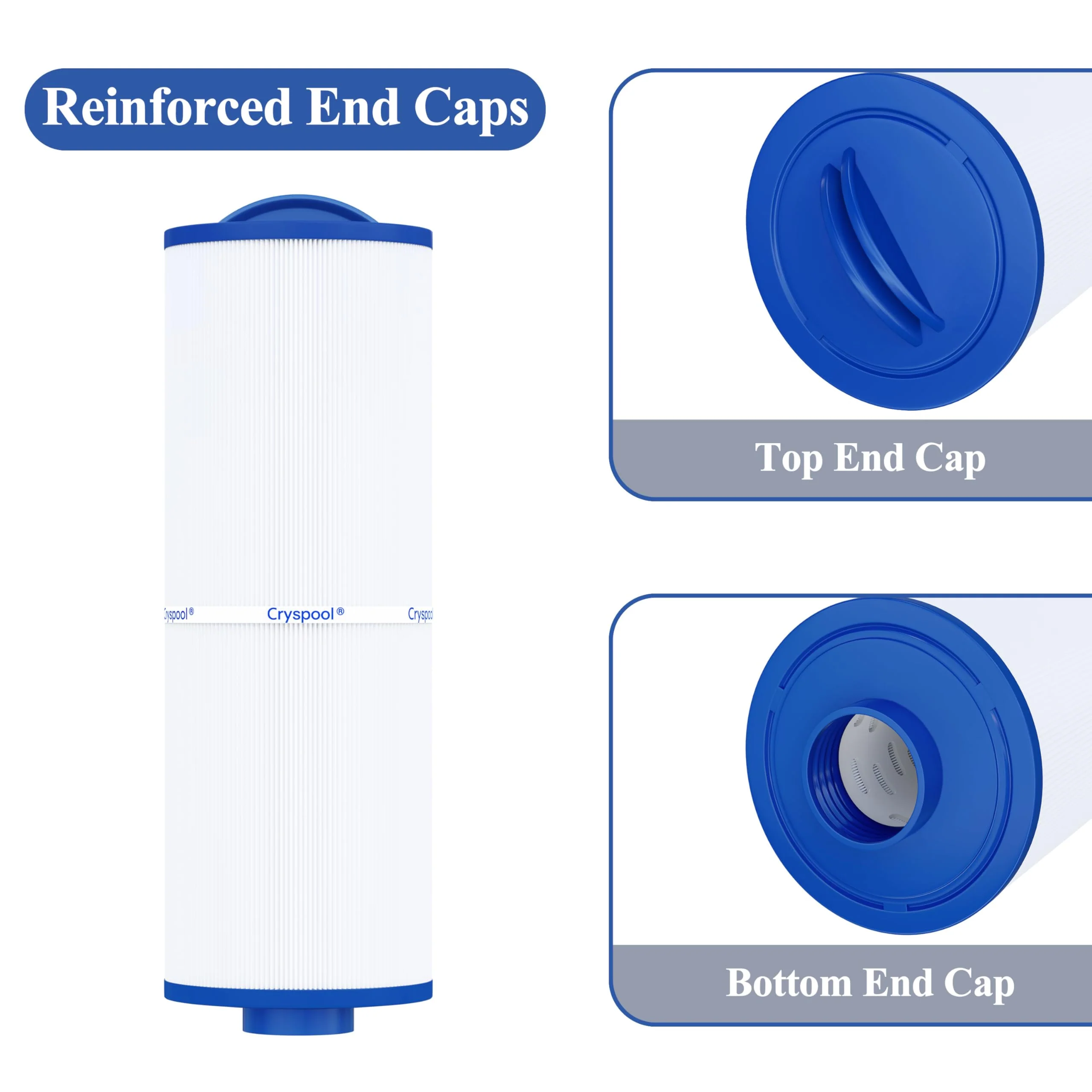 Cryspool® 04077 Compatible with Cal Spa Filters, 4CH-949, PWW50L, FC-0172, Rising Dragon, Dynasty Spas, 50 Sq. Ft Hot Tub Replacement Filter Cartridge, 2 Pack - Image 5