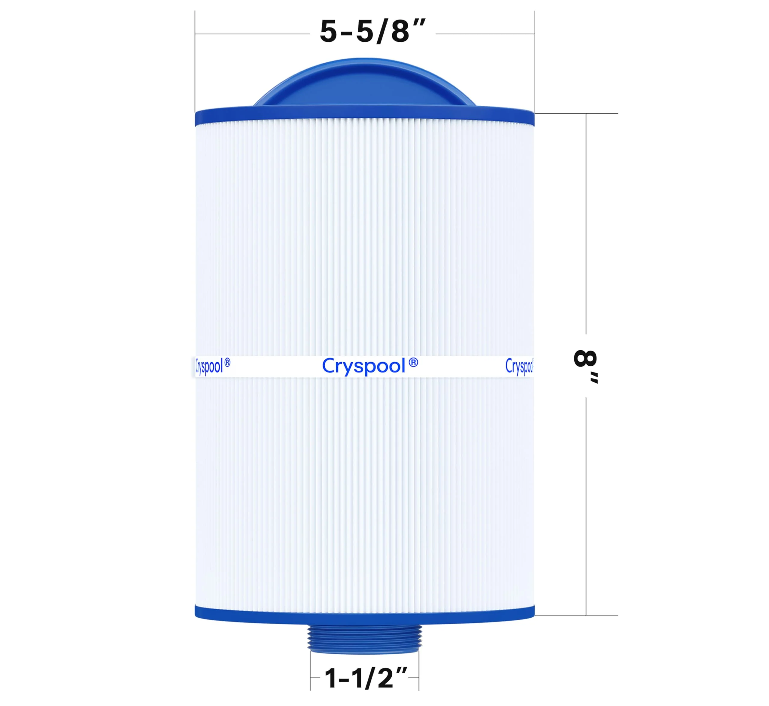 Cryspool® 05015 Spa Filter Compatible with 5CH-35, PMAX50P4, PAS35P, Maax 104309, FC-0300, 35 Sq. Ft hot tub Filter Cartridge, 1 1/2" MPT, 2 Pack - Image 6