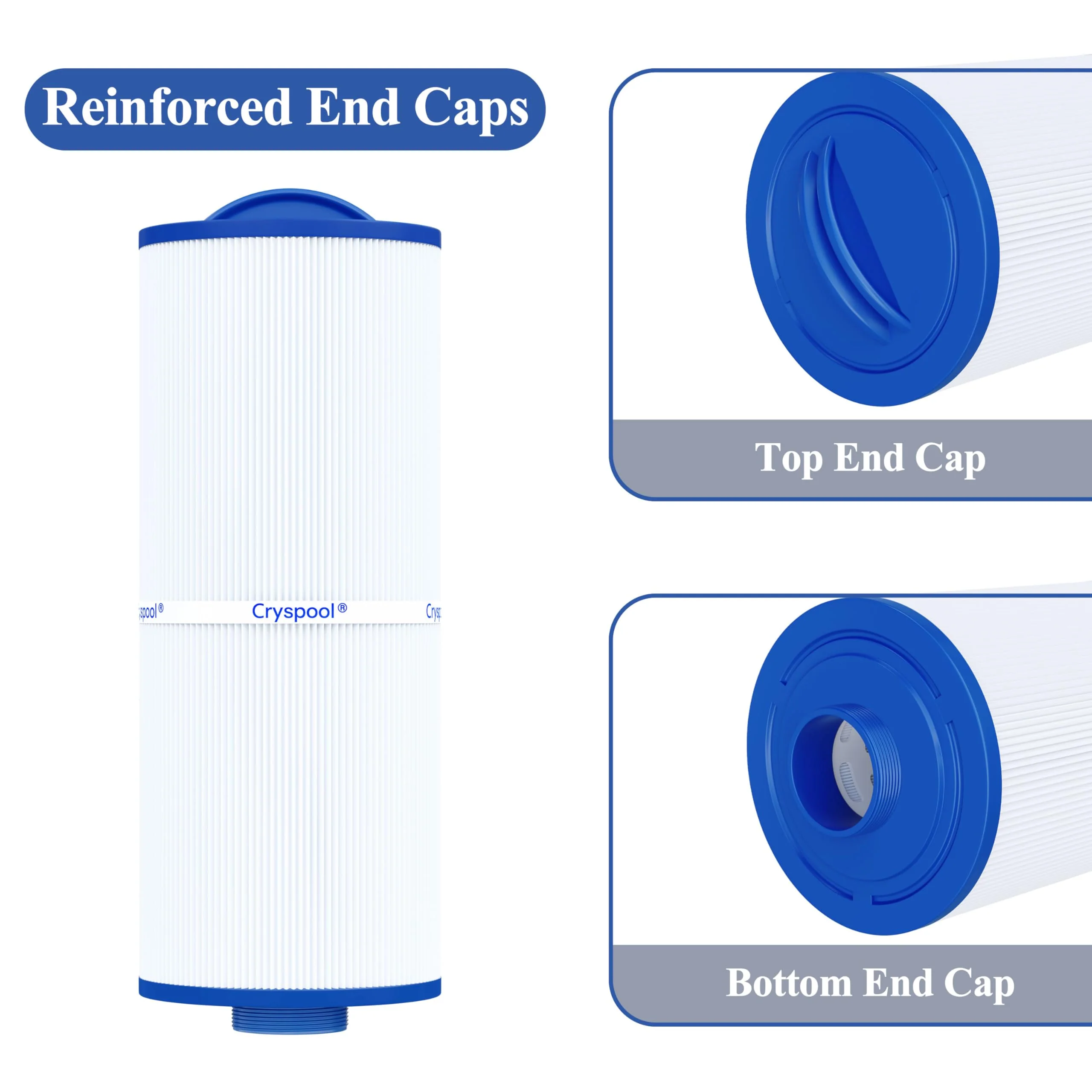 Cryspool® 05039 Filter Compatible with Marquis 35, Marquis Spa 20042, 20092, 370-0240, PPM35SC-F2M, 5CH-352, FC-0196, 35 Sq. Ft Spa Filter Cartridge, 2 Pack - Image 5
