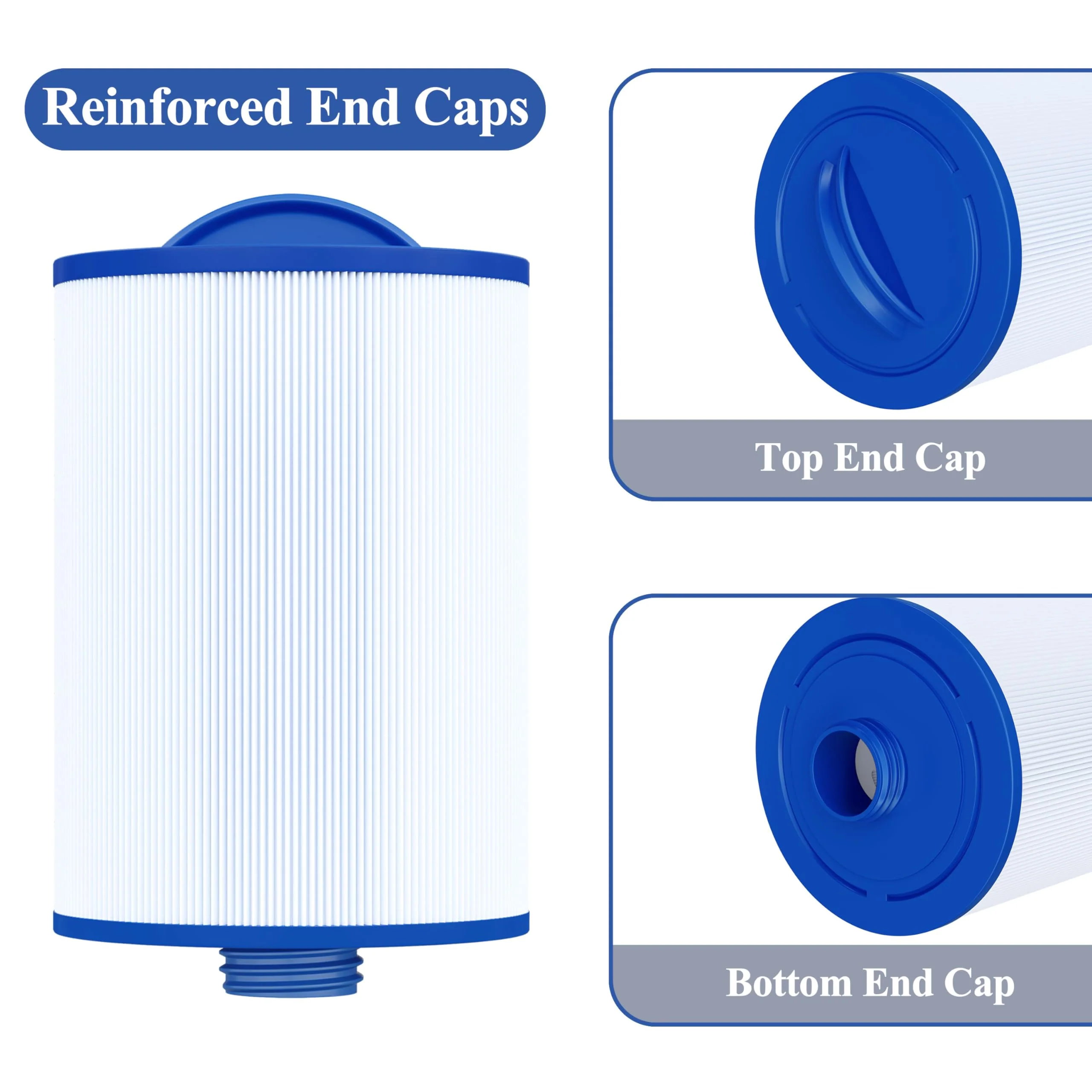 Cryspool® 06008 Filter Compatible with 6CH-940, PWW50P3 (NOT PWW50P4), FC-0359, Viking Spa Hot Tub Filter, 45 Sq. Ft Spa Filter Cartridge, 2 Pack - Image 4