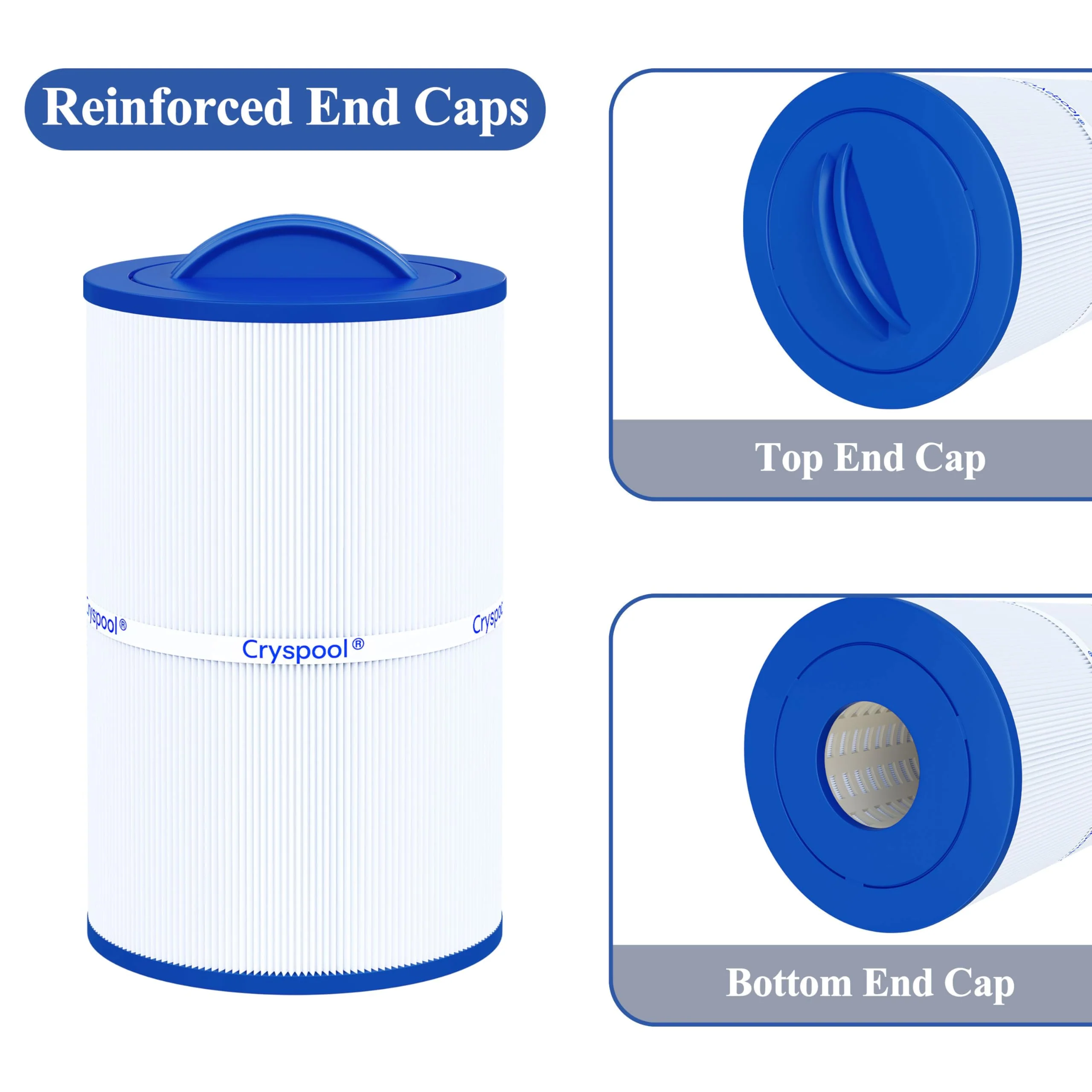 Cryspool® 07022 Filter Compatible with Caldera 50, Caldera Spas, C-7350, 1019401, 73532, PCD50N, FC-3963, 50 Sq. Ft Spa Filter Cartridge, 1 Pack - Image 5