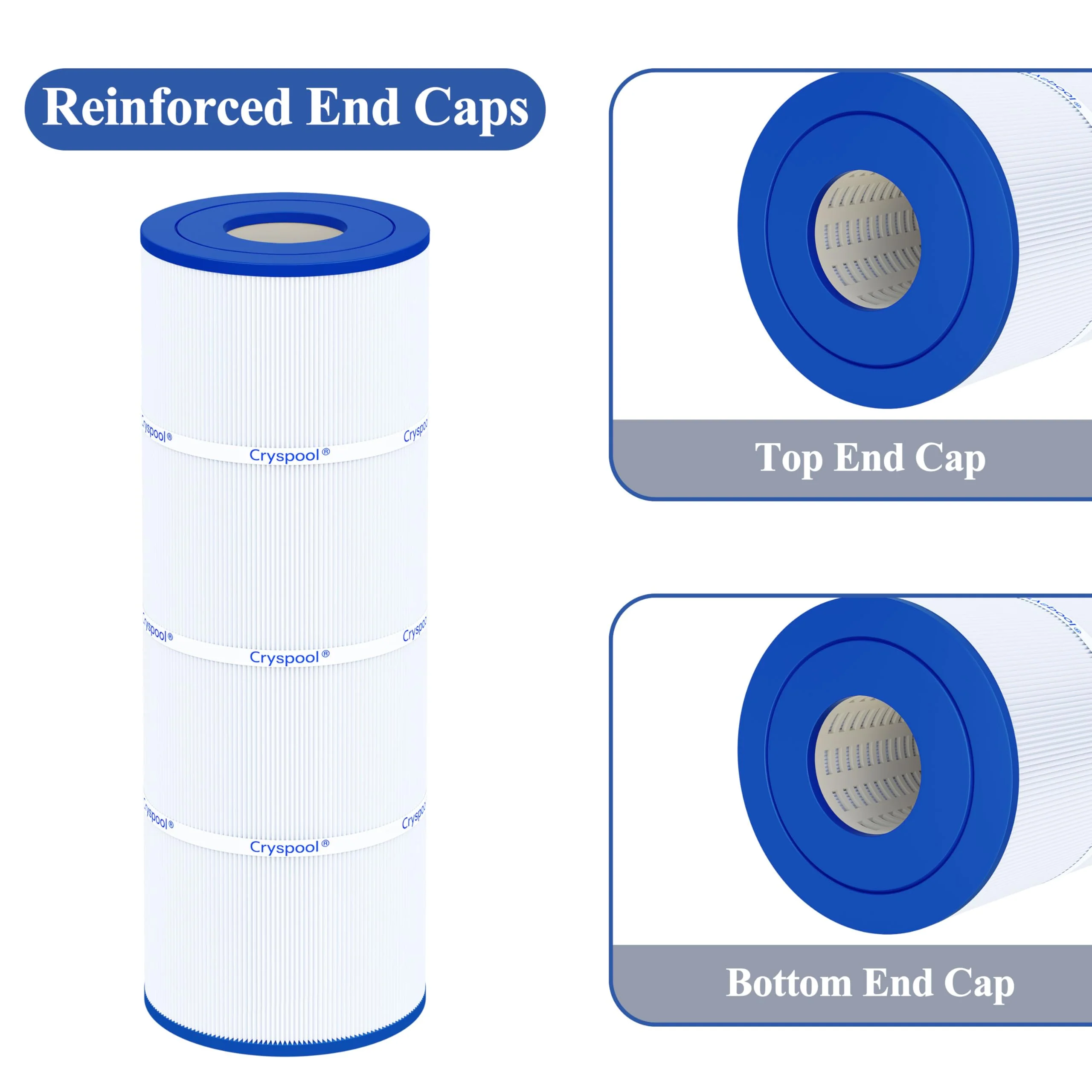 Cryspool® 07066 Filter Compatible with CX580XRE, SwimClear C3025, C3030, PA81, C-7483, FC-1225, 4×81 Sq. Ft Pool Filter Cartridge, 4 Pack - Image 5