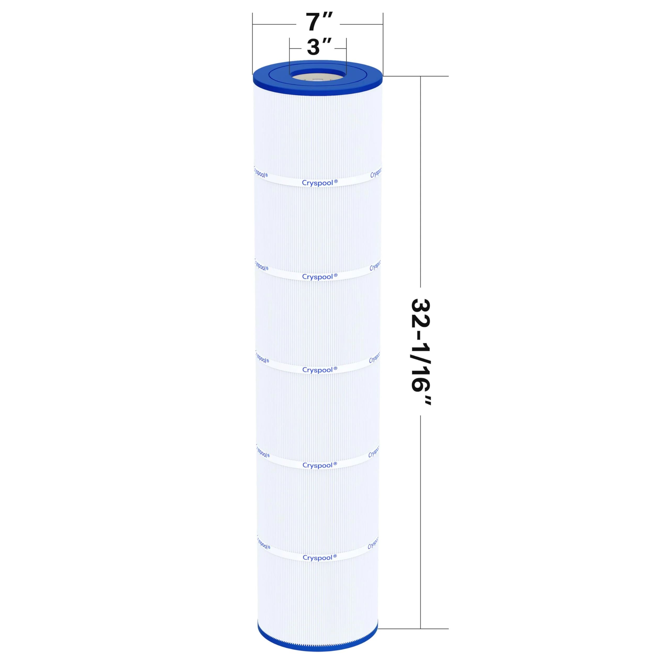 Cryspool® 07112 Filter Compatible with Clean and Clear Plus 520, CCP520, PCC130, R173578, 178585, 817-0143, C-7472, FC-1978, 4×130 Sq. Ft Pool Filter Cartridge, 4 Pack - Image 6