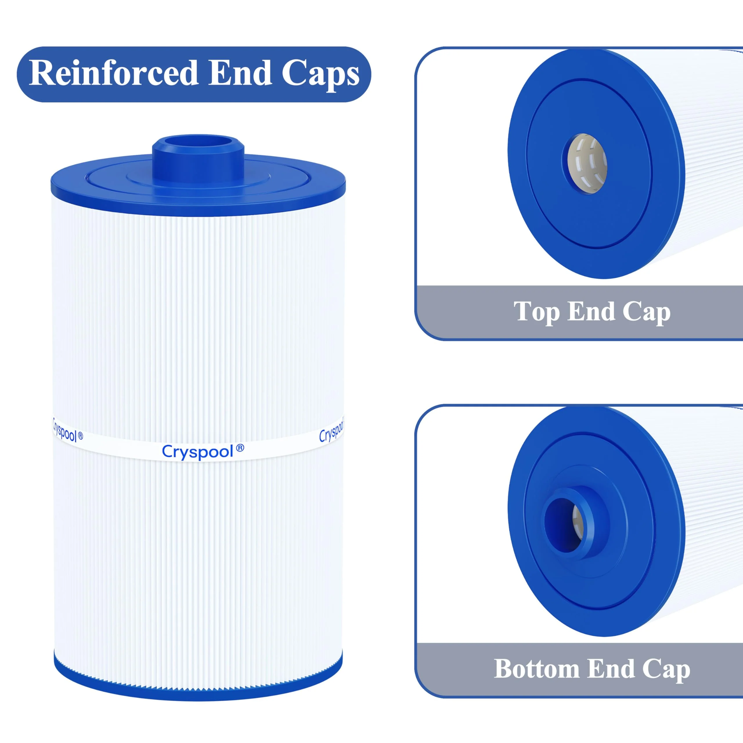 Cryspool® 08008 Filter Compatible with PCS75N, Maax Spas, 100594, C-8475, FC-3320, 75 Sq. Ft Spa Filter Cartridge, 1 Pack - Image 5