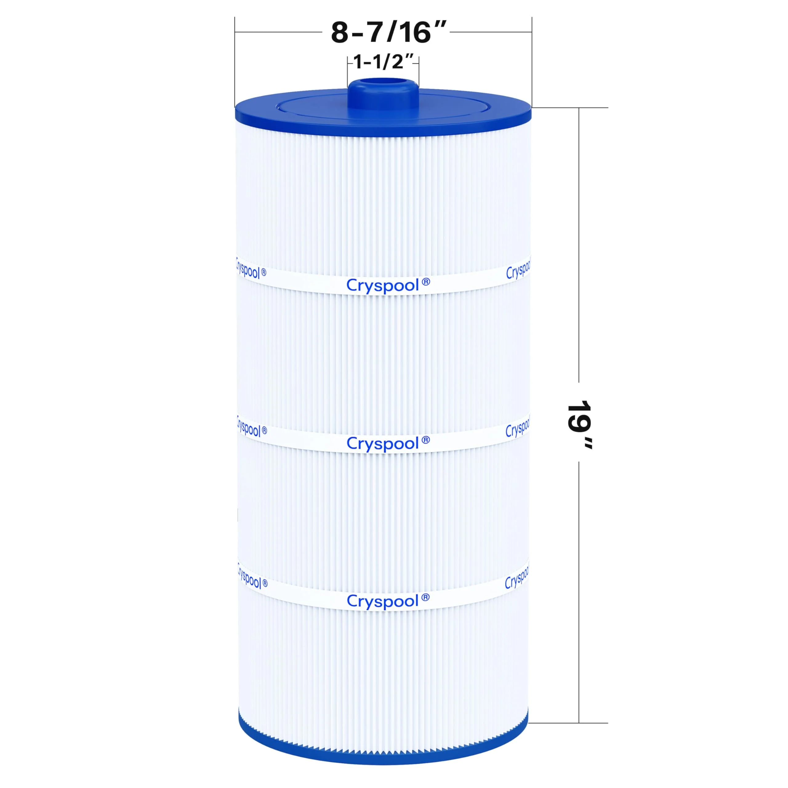 Cryspool® 08017 Filter Compatible with 6540-488, Sundance Double End 120, PSD125-2000, C-8326, FC-2780, Magnum SU125, 125 Sq. Ft Spa Filter Cartridge, 1 Pack - Image 5